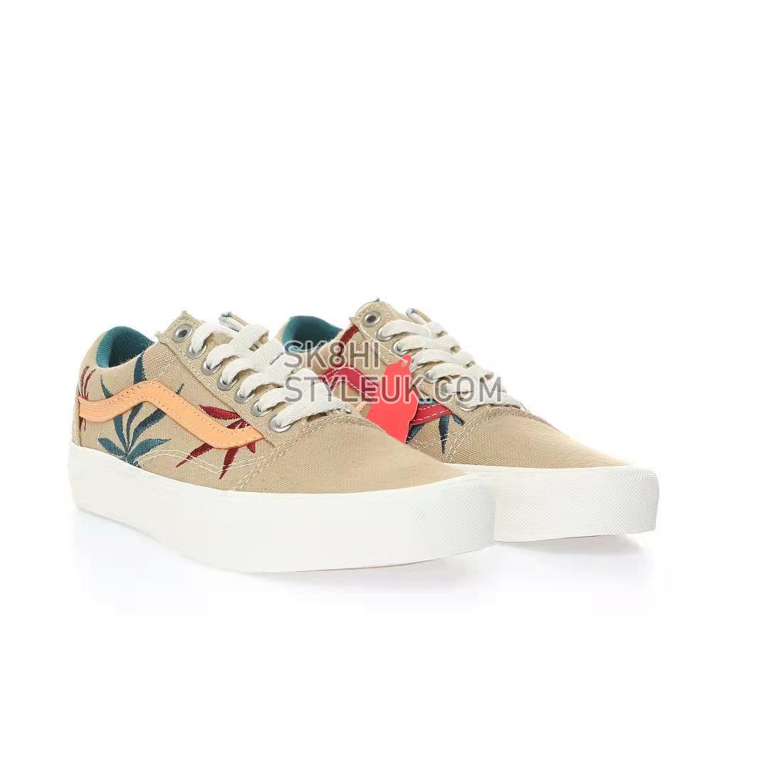 Vans Old Skool VR3 LX Positive Vibrations Mens Womens - Light Brown/Red/Blue VN0A5EDXAZB Shoes