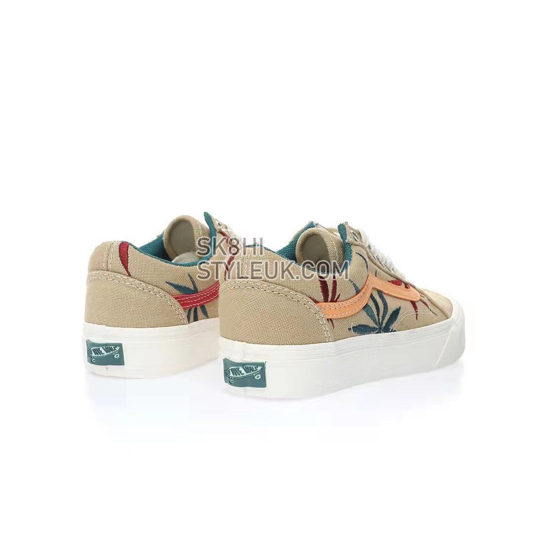 Vans Old Skool VR3 LX Positive Vibrations Mens Womens - Light Brown/Red/Blue VN0A5EDXAZB Shoes