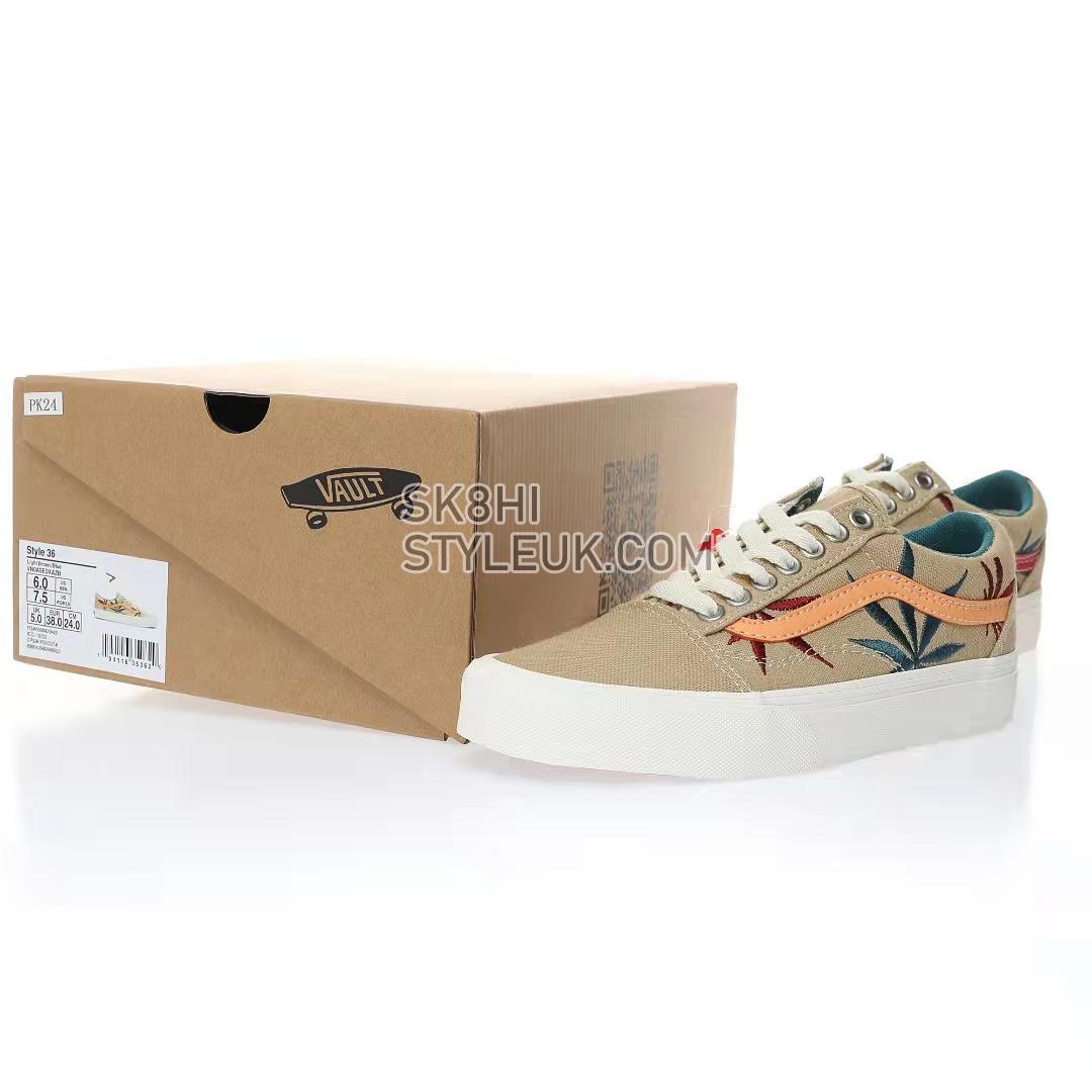 Vans Old Skool VR3 LX Positive Vibrations Mens Womens - Light Brown/Red/Blue VN0A5EDXAZB Shoes