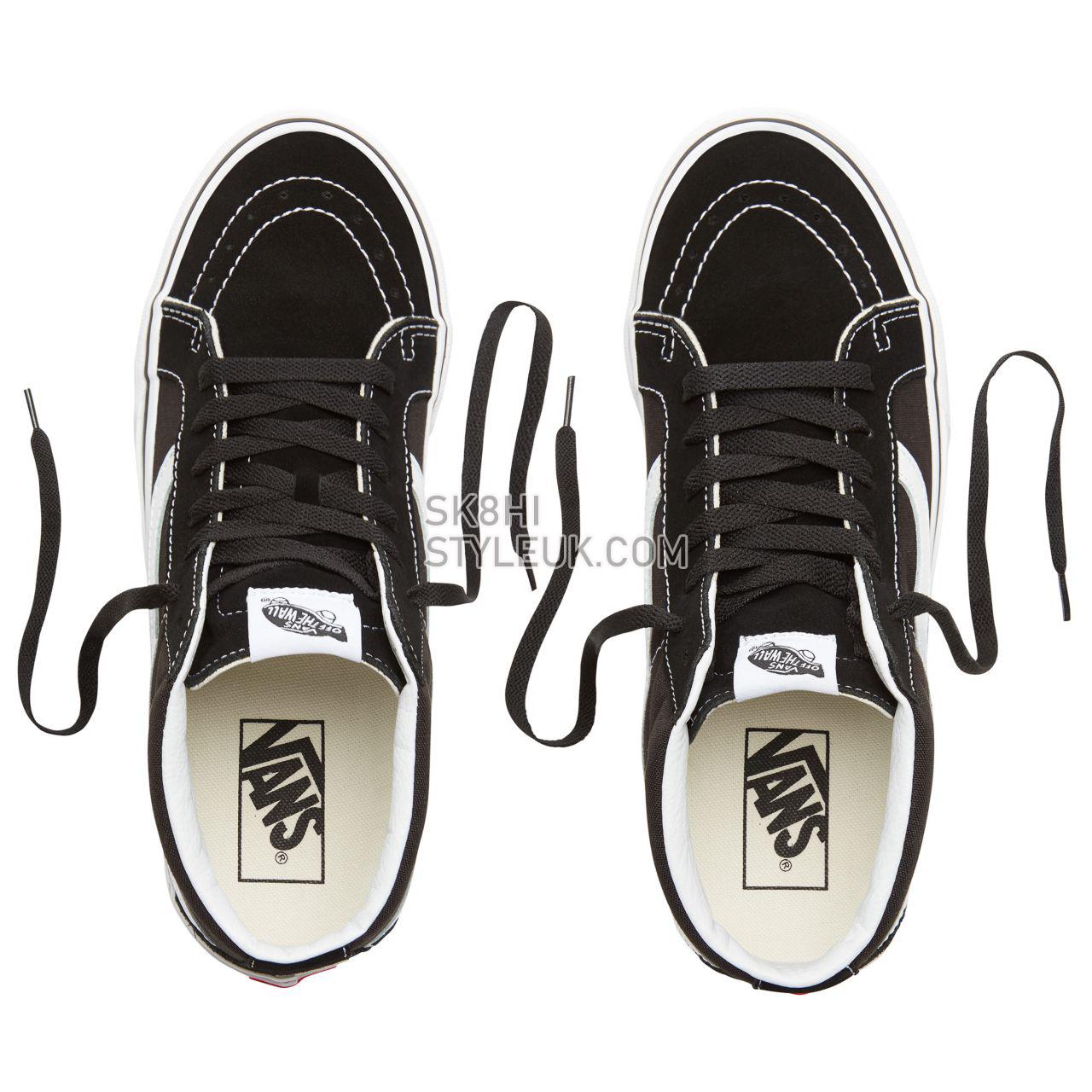 Vans Sk8-Mid Reissue Classic Mens Womens - Black-True White VN0A391F6BT Shoes