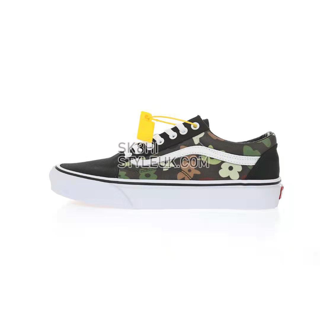 Vans Old Skool Woodland Camo Flower Mens Womens - Black/Green VN0A38G1NRA-1 Shoes