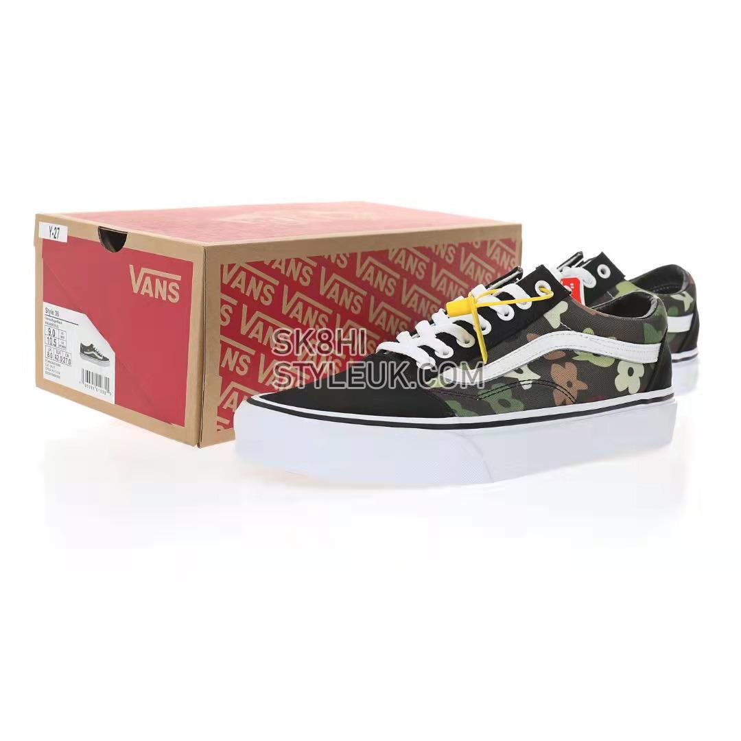 Vans Old Skool Woodland Camo Flower Mens Womens - Black/Green VN0A38G1NRA-1 Shoes