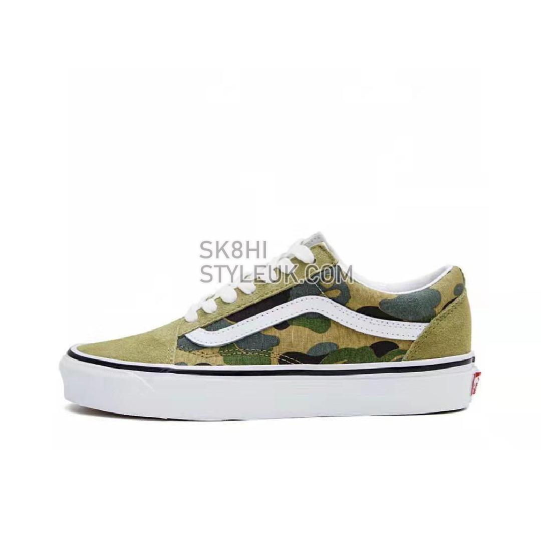 BAPE x Vans Old Skool 36 DX Mens Womens - Abc Camo/Green VN0A54F37BE Shoes