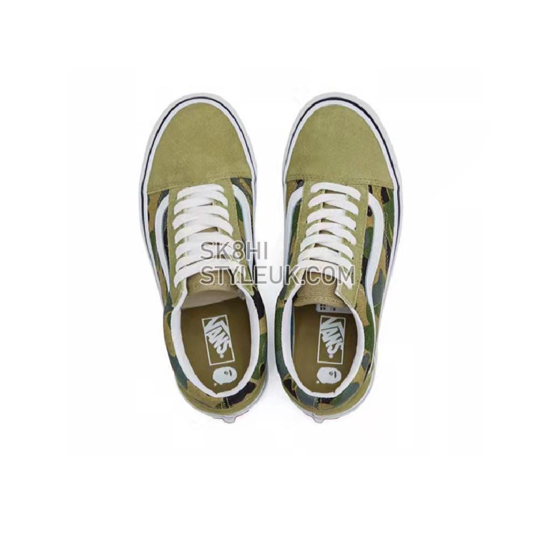 BAPE x Vans Old Skool 36 DX Mens Womens - Abc Camo/Green VN0A54F37BE Shoes