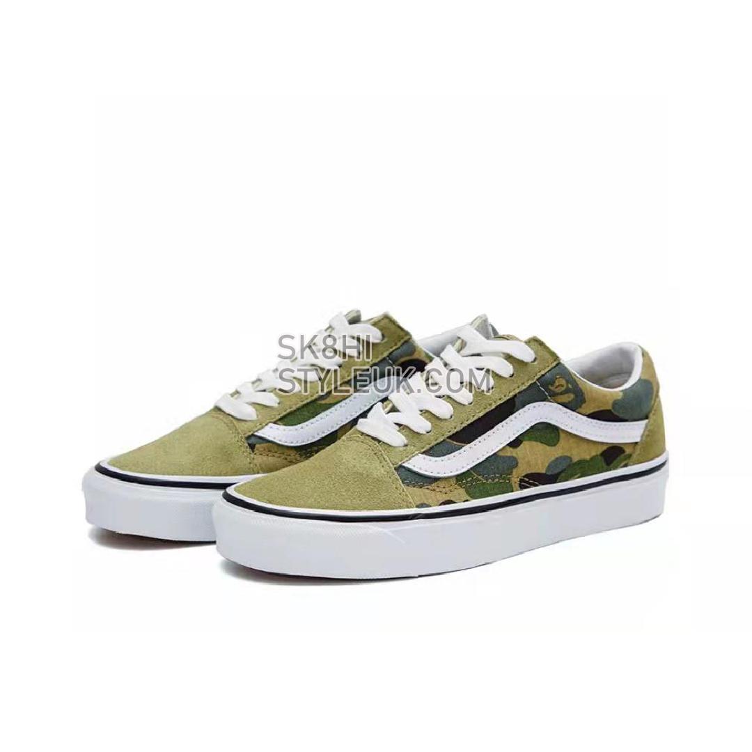 BAPE x Vans Old Skool 36 DX Mens Womens - Abc Camo/Green VN0A54F37BE Shoes