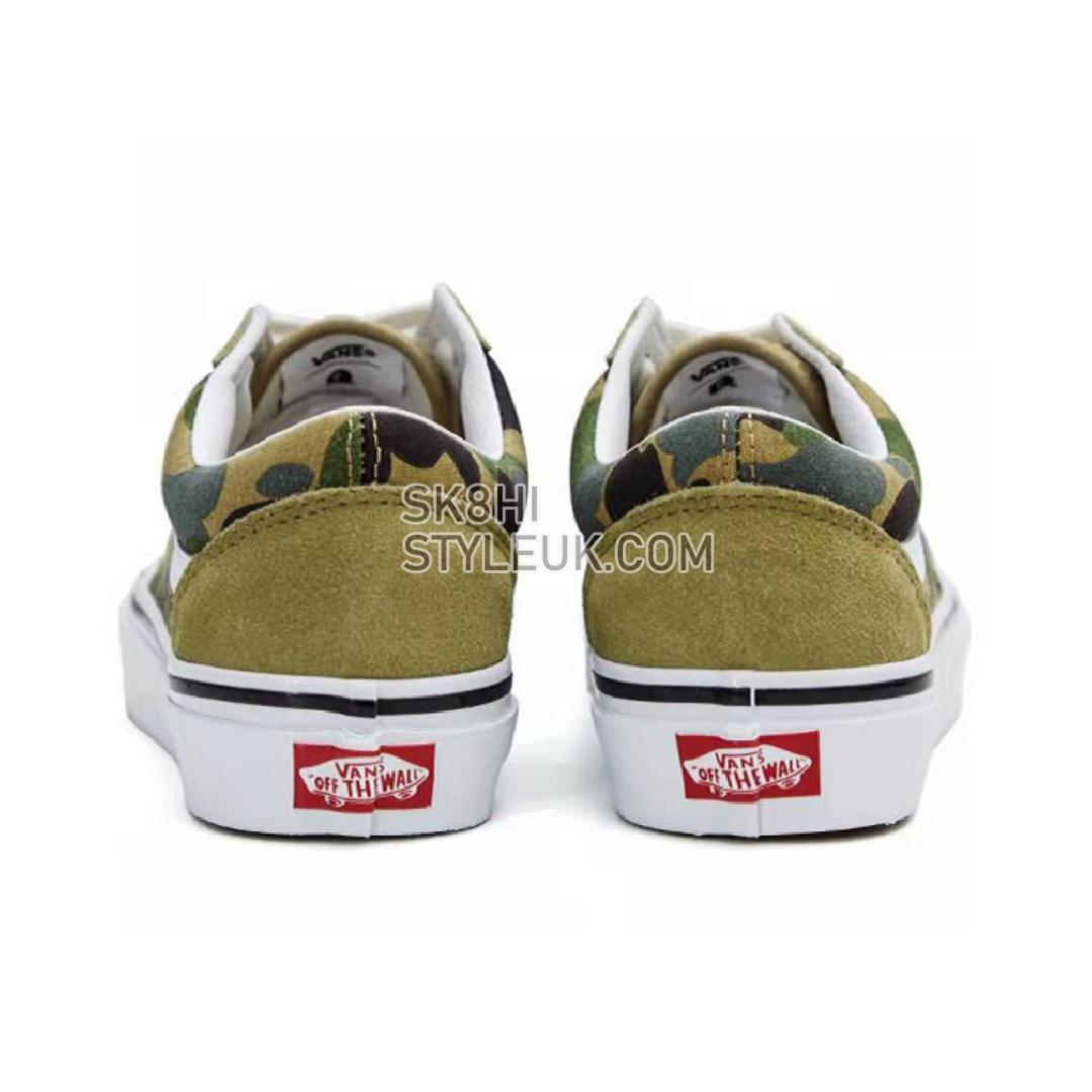 BAPE x Vans Old Skool 36 DX Mens Womens - Abc Camo/Green VN0A54F37BE Shoes