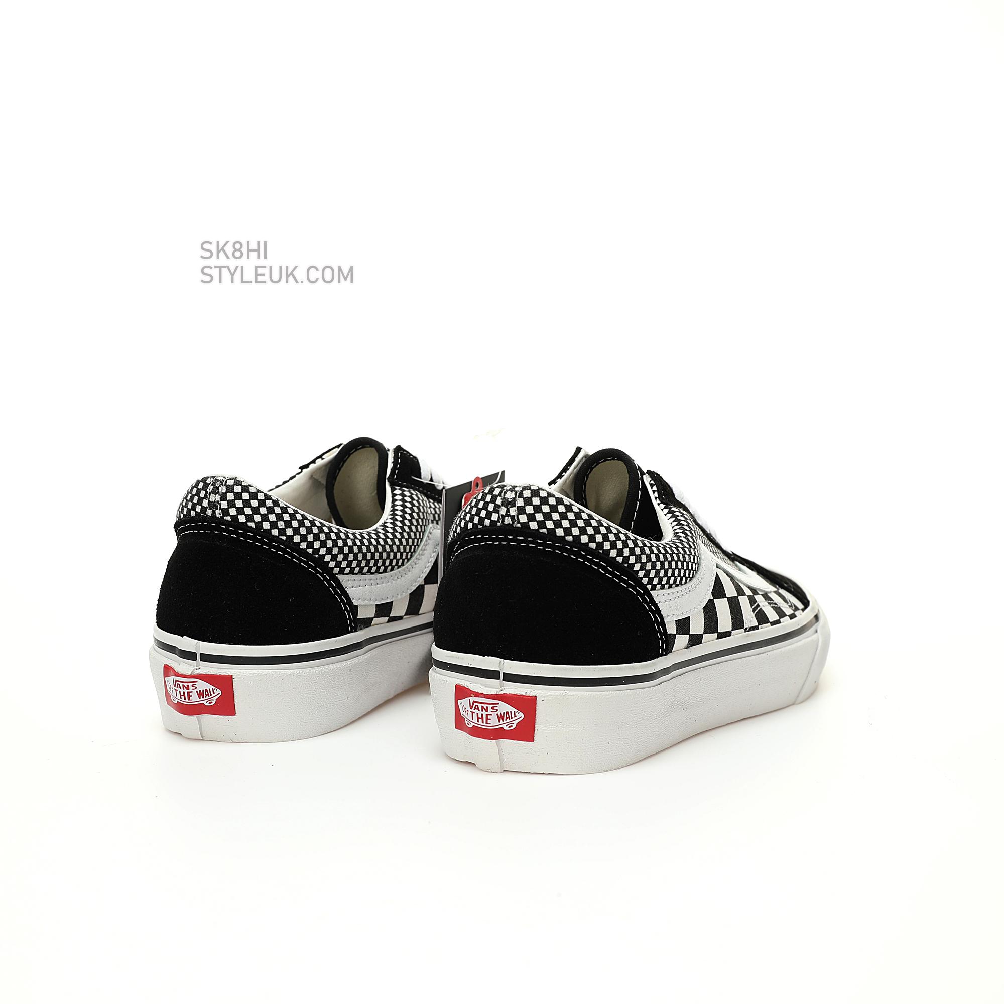 Vans Old Skool Mix Checker Mens Womens - Black/True White VN0A38G1Q9B Shoes