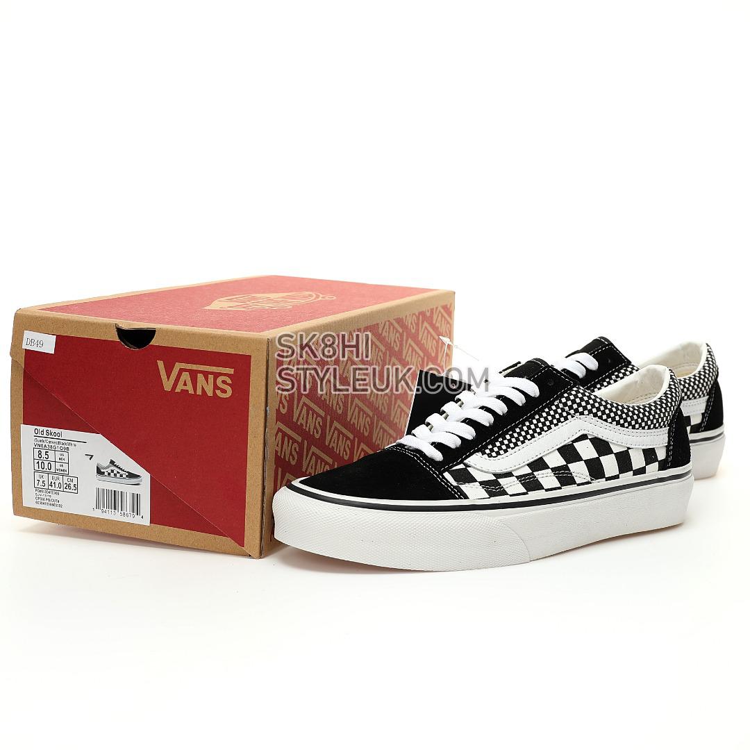 Vans Old Skool Mix Checker Mens Womens - Black/True White VN0A38G1Q9B Shoes