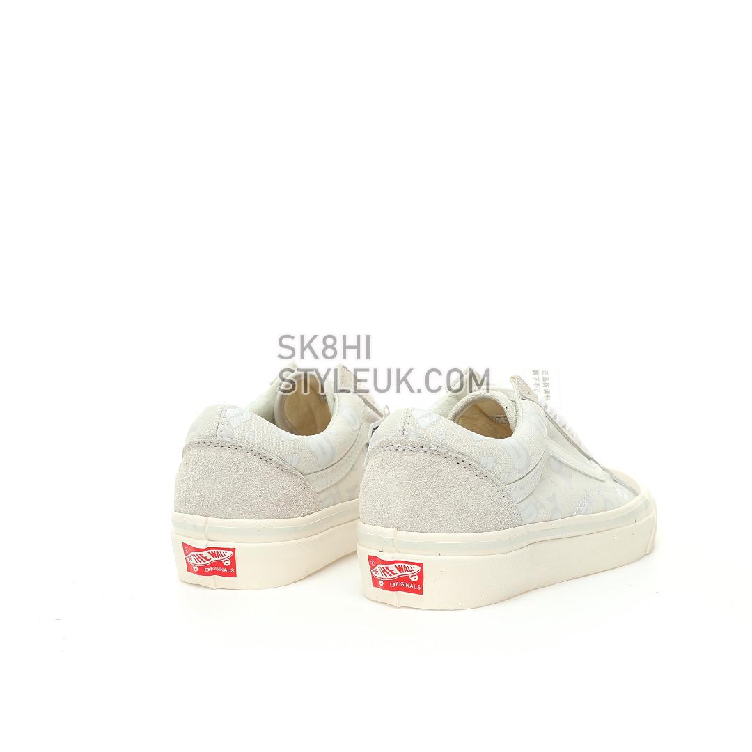 Undefeated x Vault by Vans Og Old Skool Lx Mens Womens - U-Man - Blanc de Blanc/White VN0A4P3XJVY Shoes