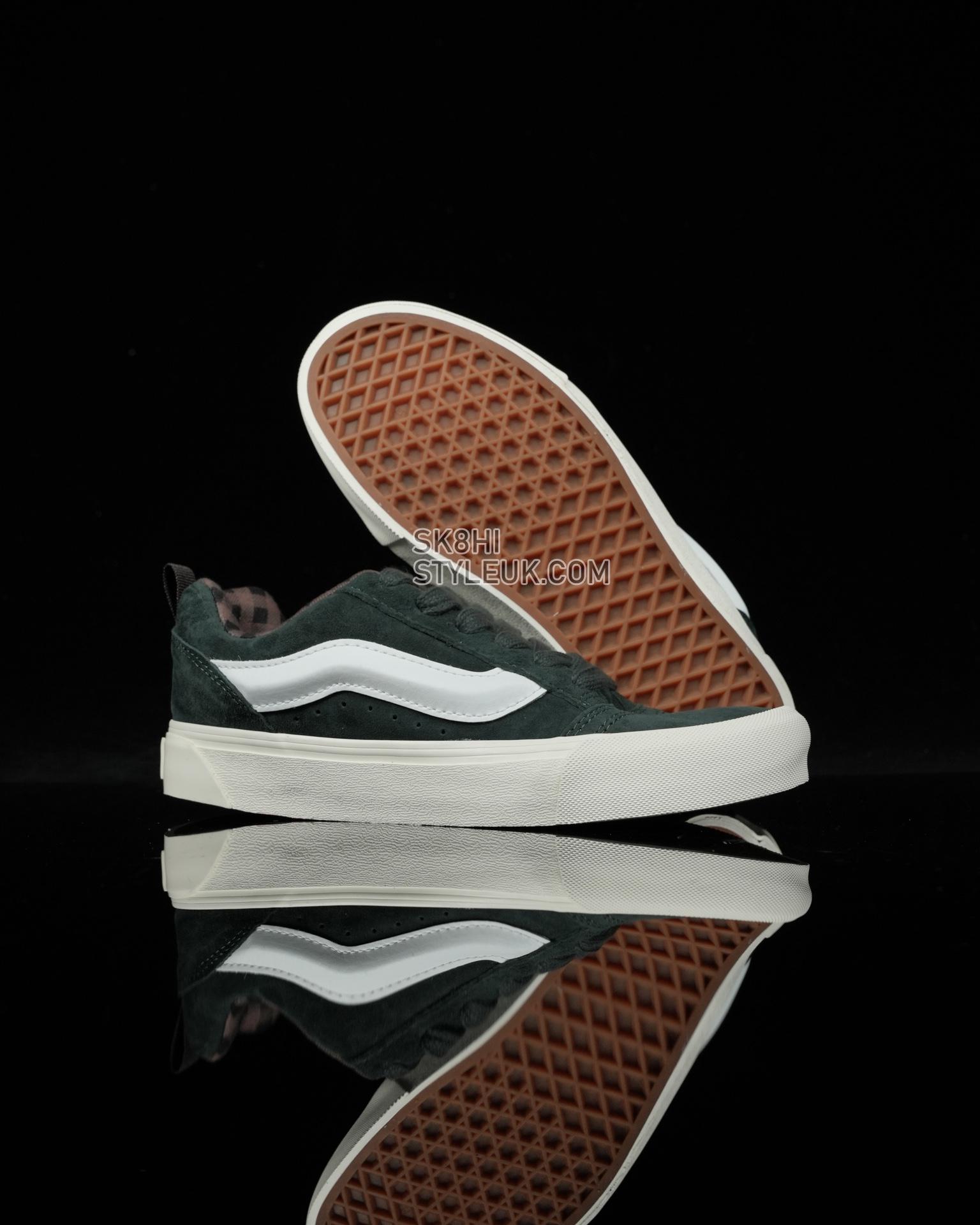 Vans Knu Skool Mens Womens - Drak Green/White/Brown VN0009QCOLV-1 Shoes