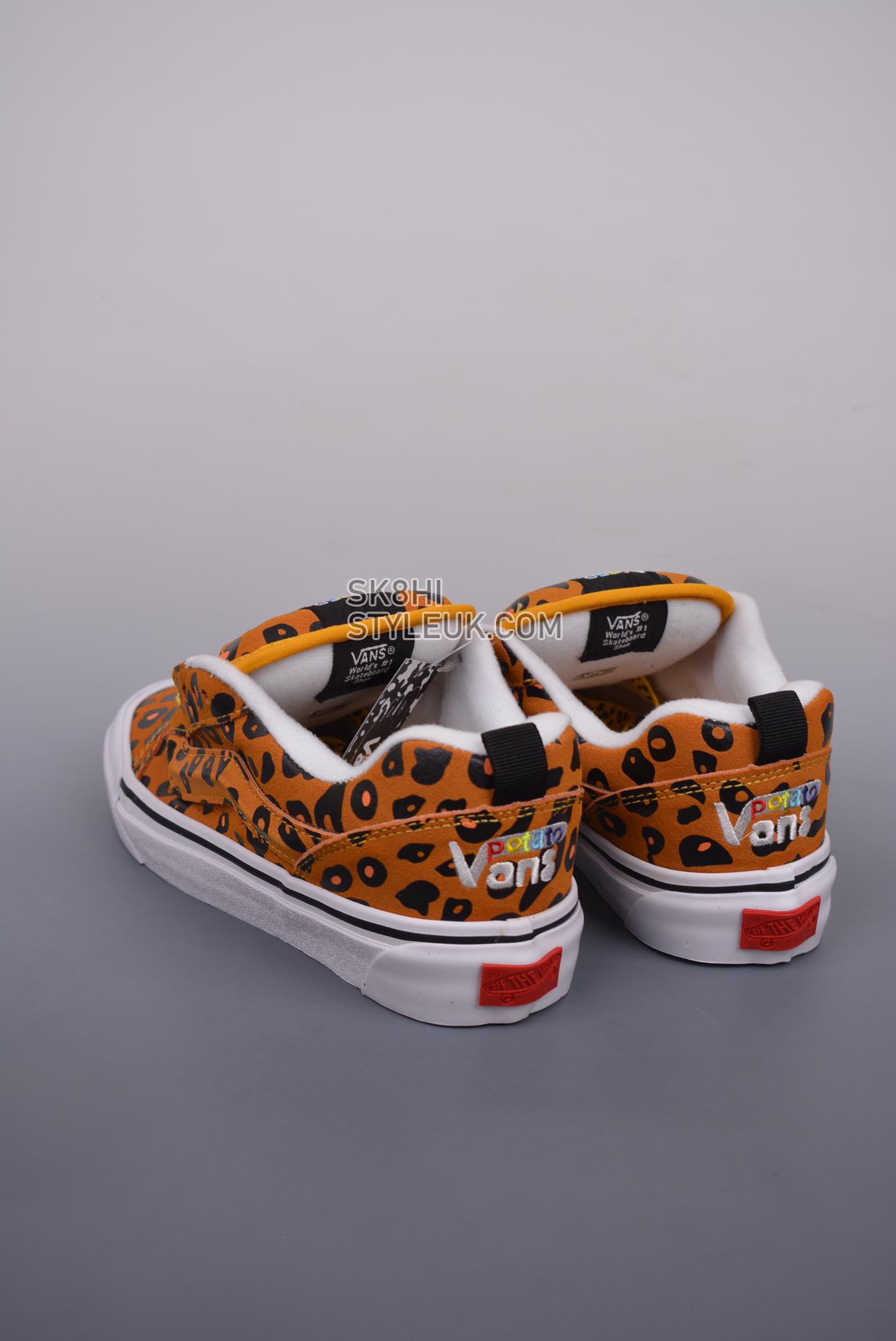 Imran Potato x Vans Knu Skool VR3 LX Leopard Mens Womens - Golden Glow/Bombay Brown/Black VN0A7Q5JB3G Shoes