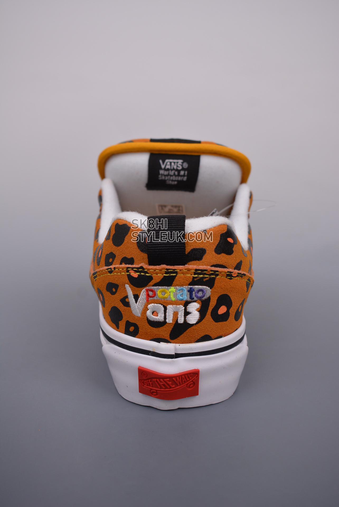 Imran Potato x Vans Knu Skool VR3 LX Leopard Mens Womens - Golden Glow/Bombay Brown/Black VN0A7Q5JB3G Shoes