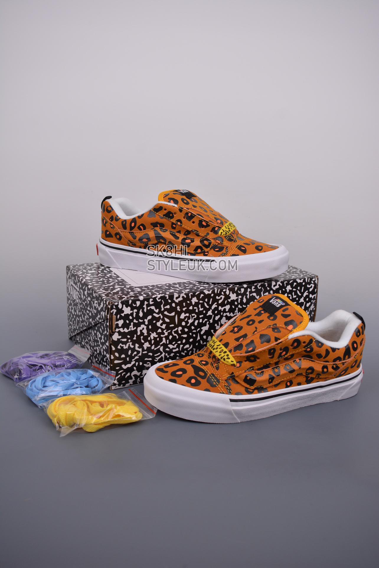 Imran Potato x Vans Knu Skool VR3 LX Leopard Mens Womens - Golden Glow/Bombay Brown/Black VN0A7Q5JB3G Shoes