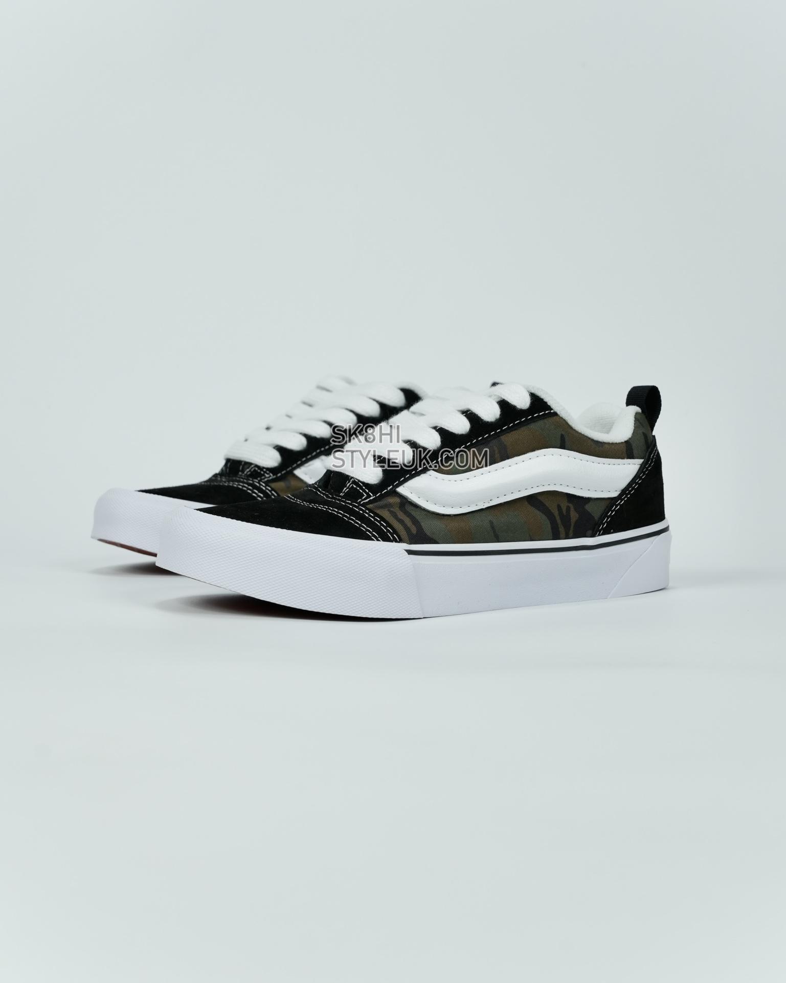 Vans Knu Skool Mens Womens - Camo Black/True White VN0009QCBMX Shoes