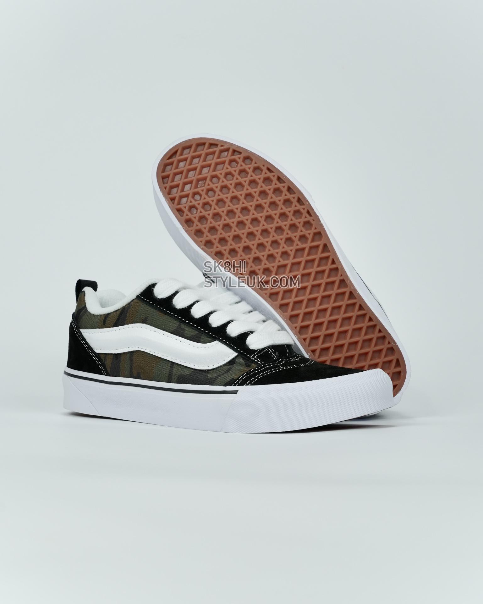 Vans Knu Skool Mens Womens - Camo Black/True White VN0009QCBMX Shoes