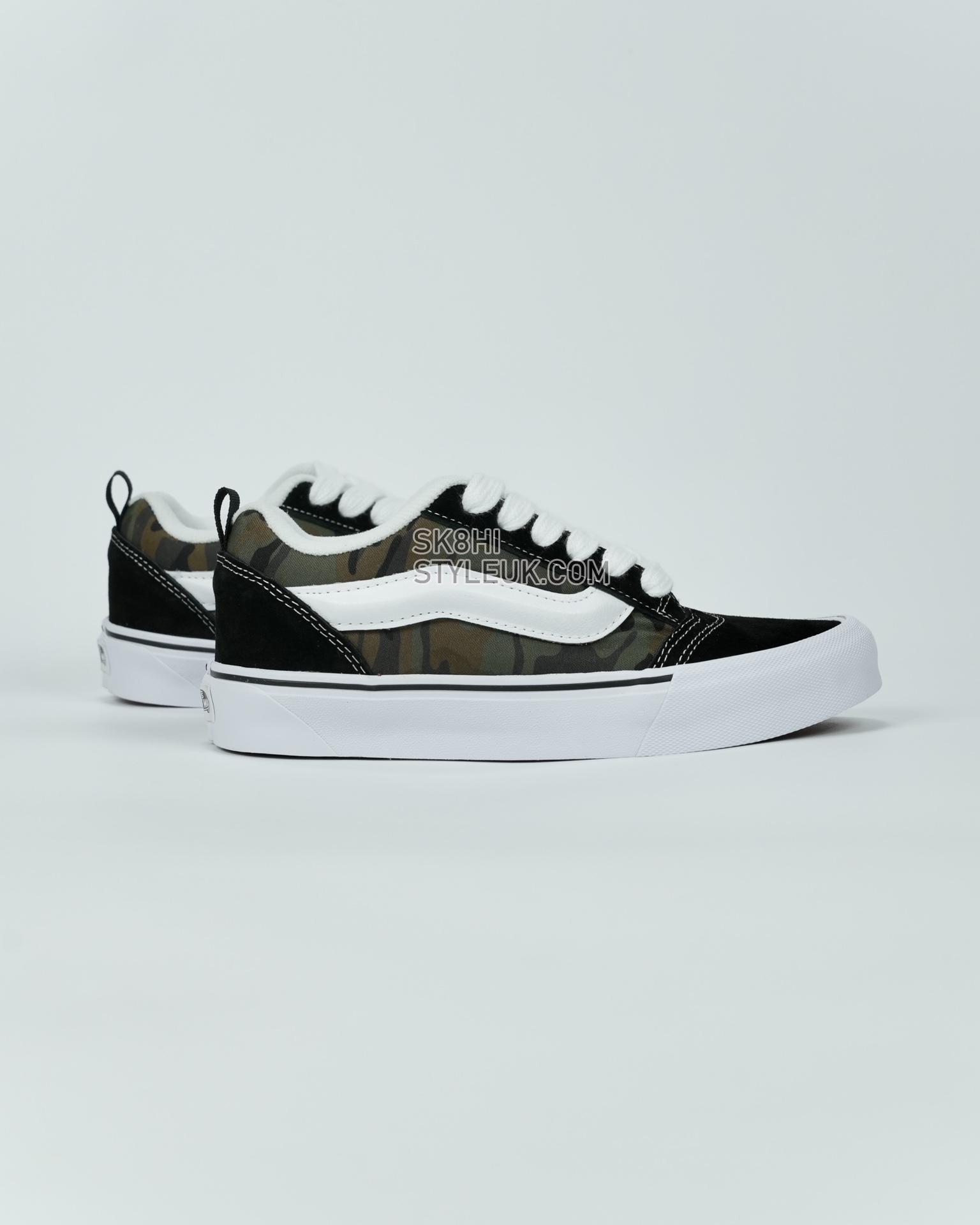 Vans Knu Skool Mens Womens - Camo Black/True White VN0009QCBMX Shoes