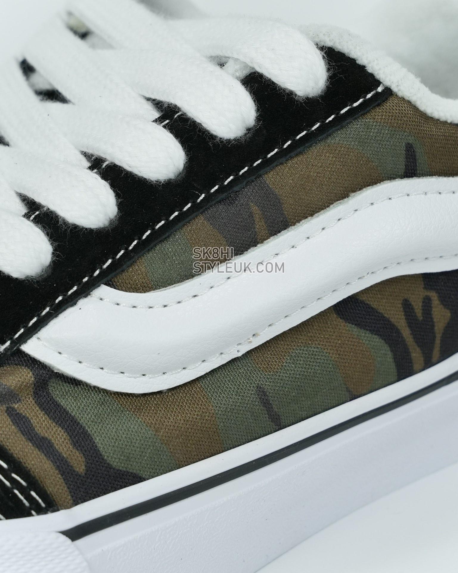 Vans Knu Skool Mens Womens - Camo Black/True White VN0009QCBMX Shoes