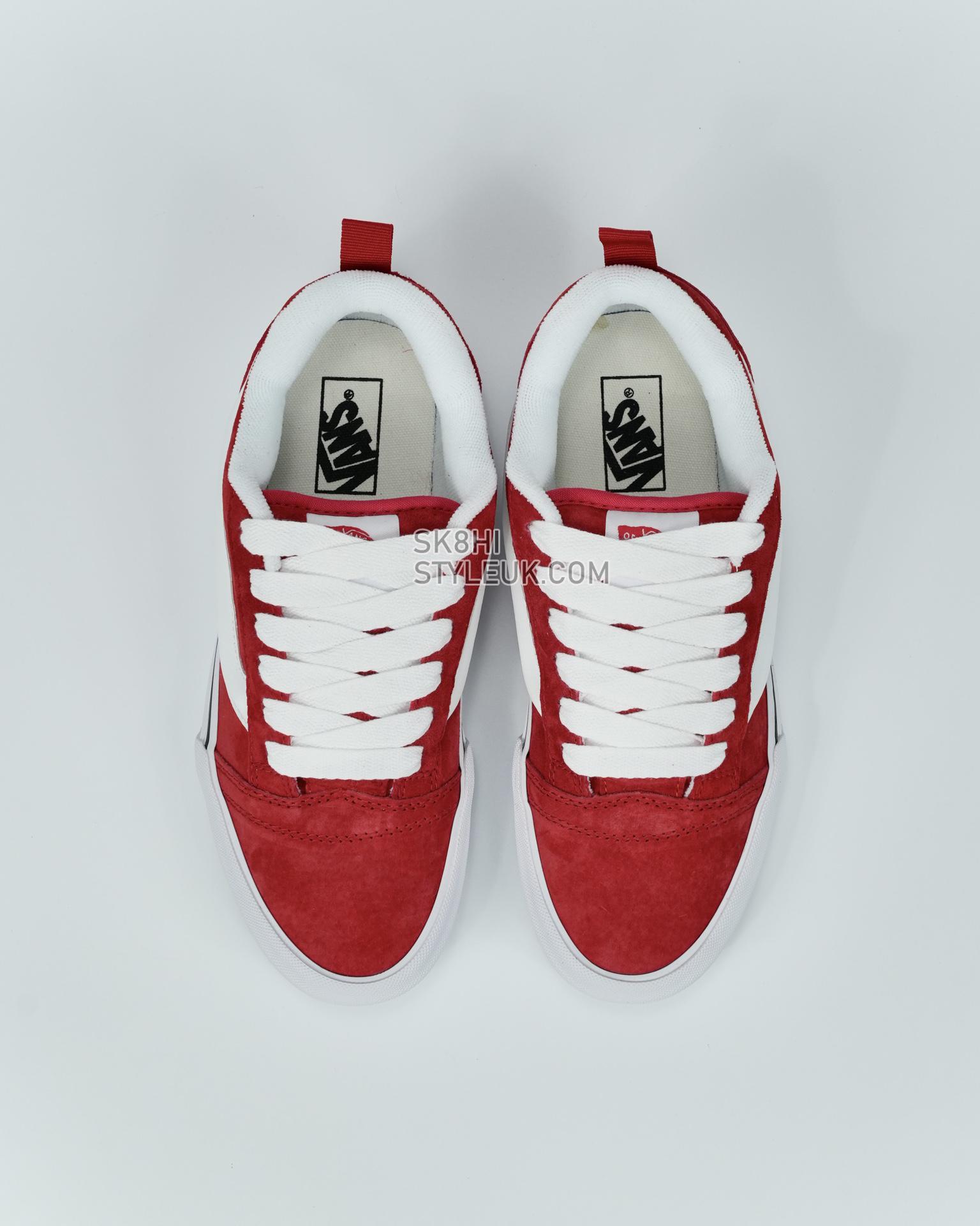 Vans Knu Skool Mens Womens - Red/White VN0009QCJV6 Shoes