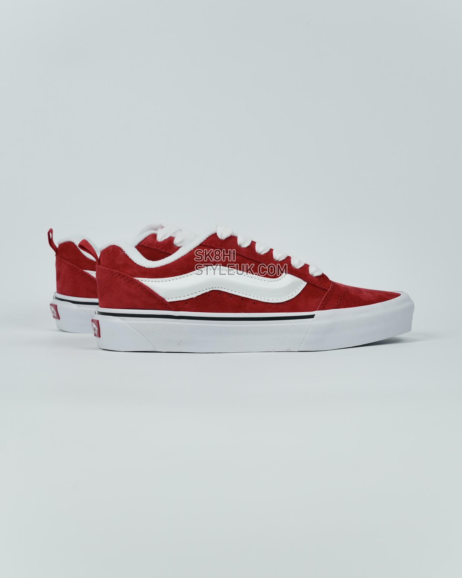 Vans Knu Skool Mens Womens - Red/White VN0009QCJV6 Shoes