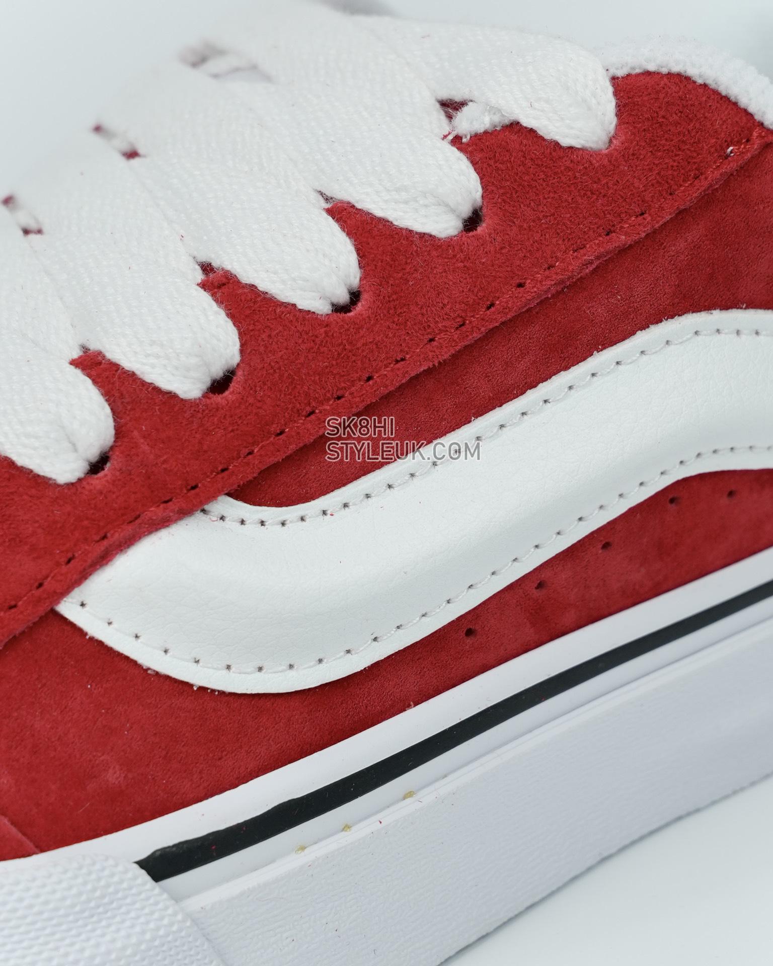 Vans Knu Skool Mens Womens - Red/White VN0009QCJV6 Shoes