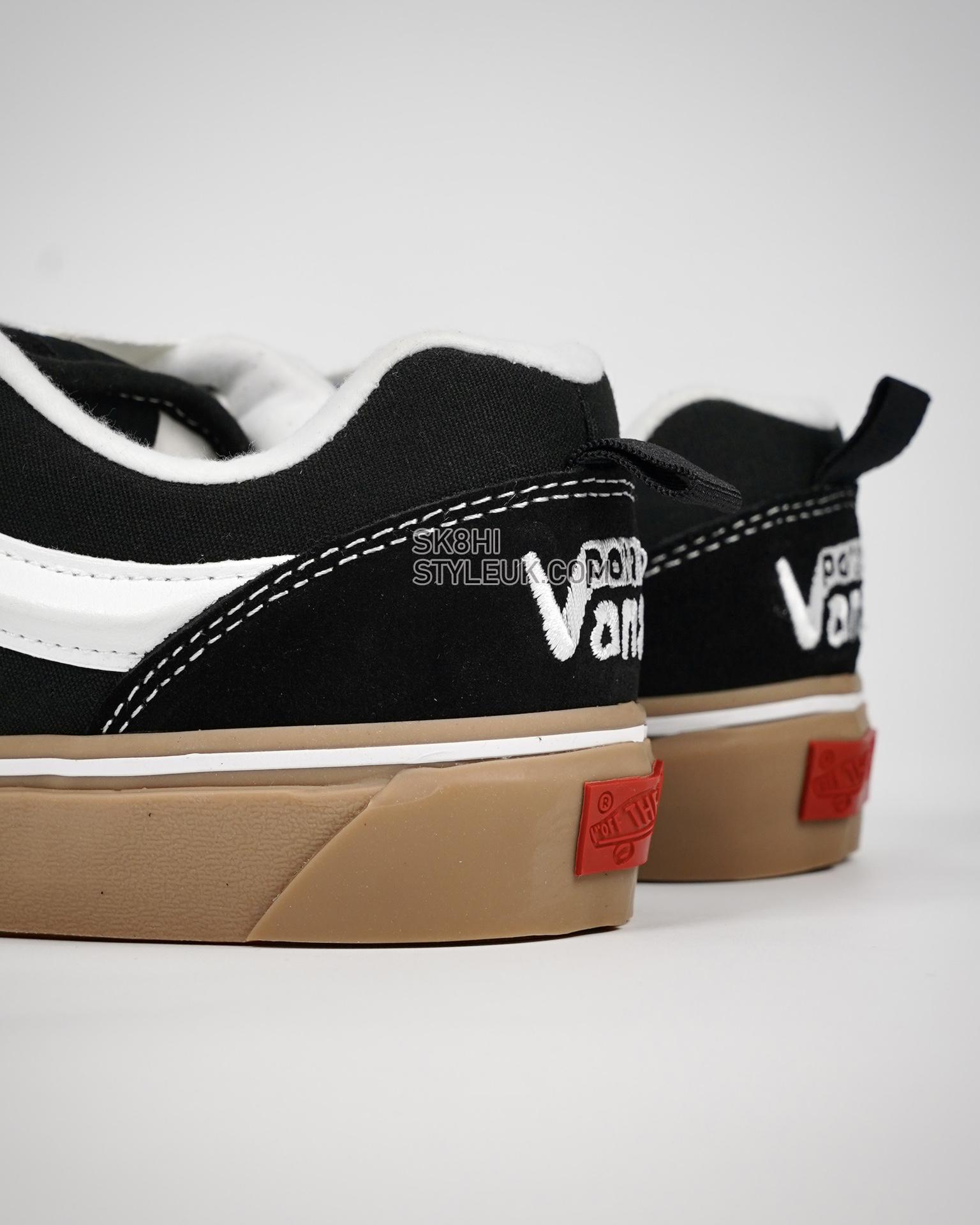 Imran Potato x Vans Knu Skool Mens Womens - Black/White/Gum VN0009QCB9M-1 Shoes