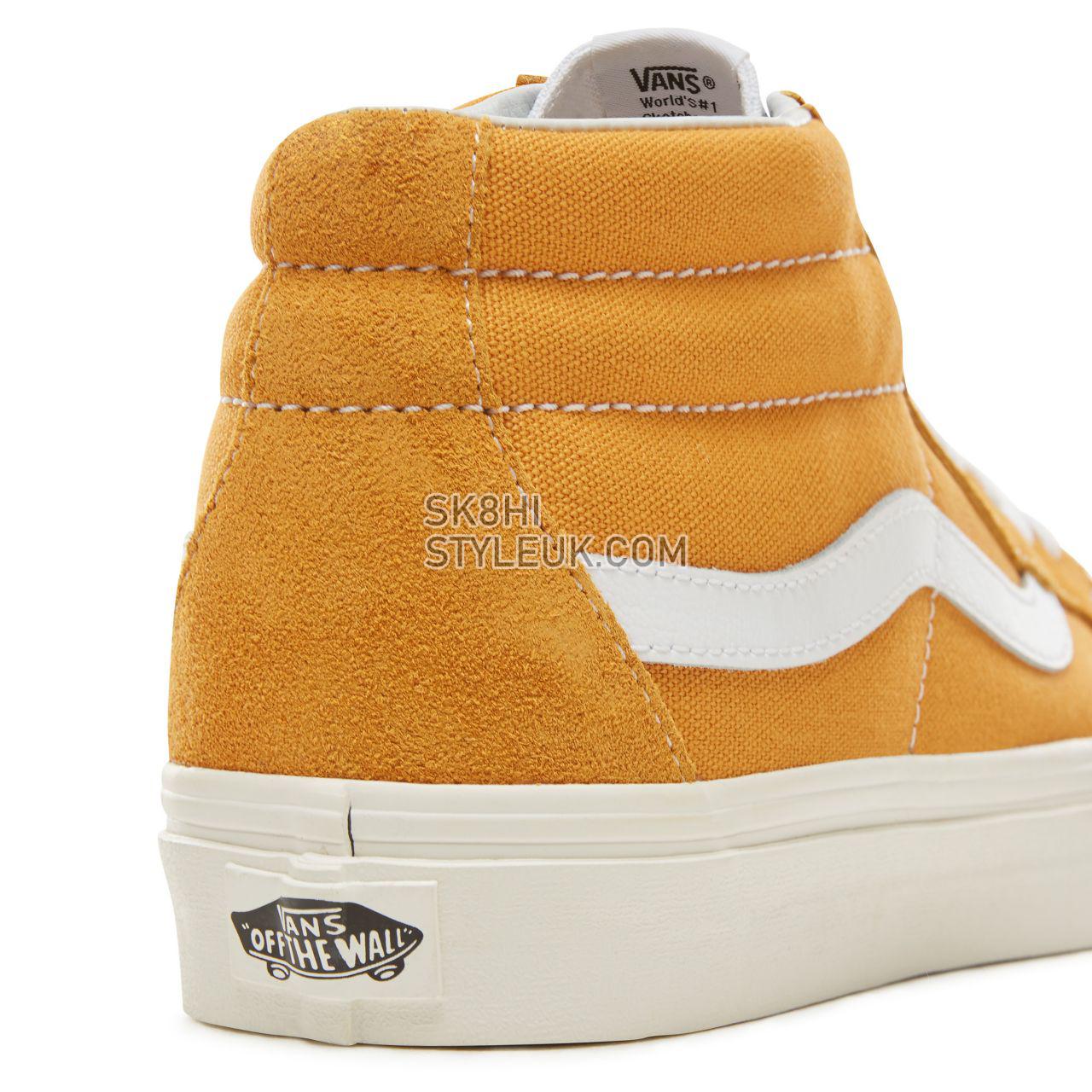 Vans Suede Retro Sport Sk8-Mid Reissue Classic Mens Womens - (Retro Sport) Sunflower VA3MV8UCP Shoes