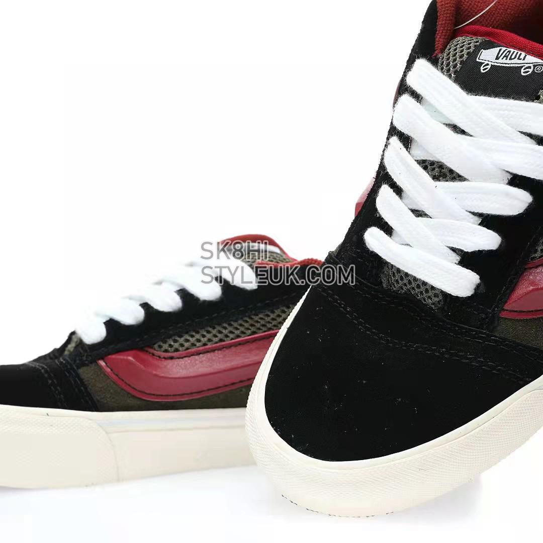 Vans Knu Skool VLT LX Devils Details Mens Womens - Kalamata/Black/Red VN0007QDBXV Shoes