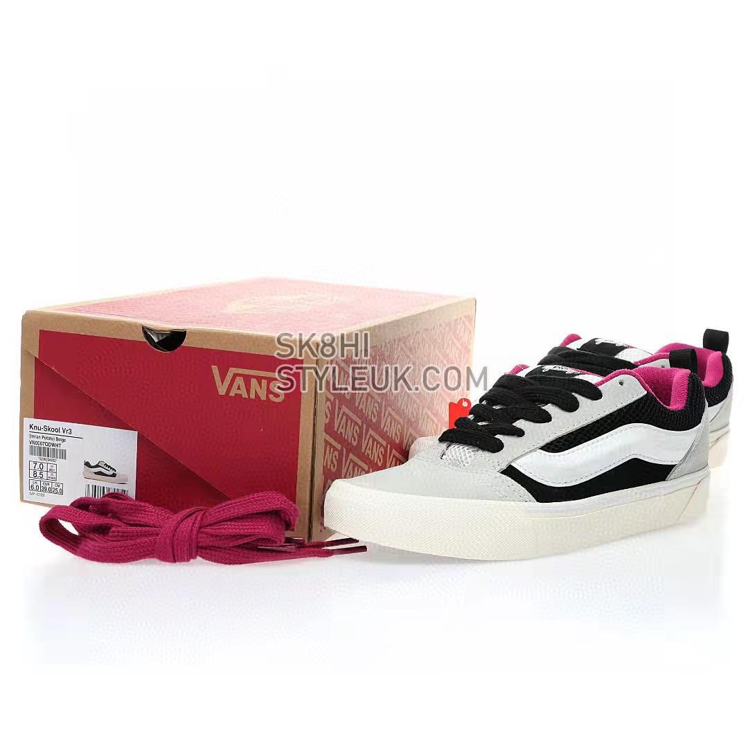 Vans Knu Skool VLT LX Devils Details Mens Womens - White/Black VN0007QDWHT Shoes