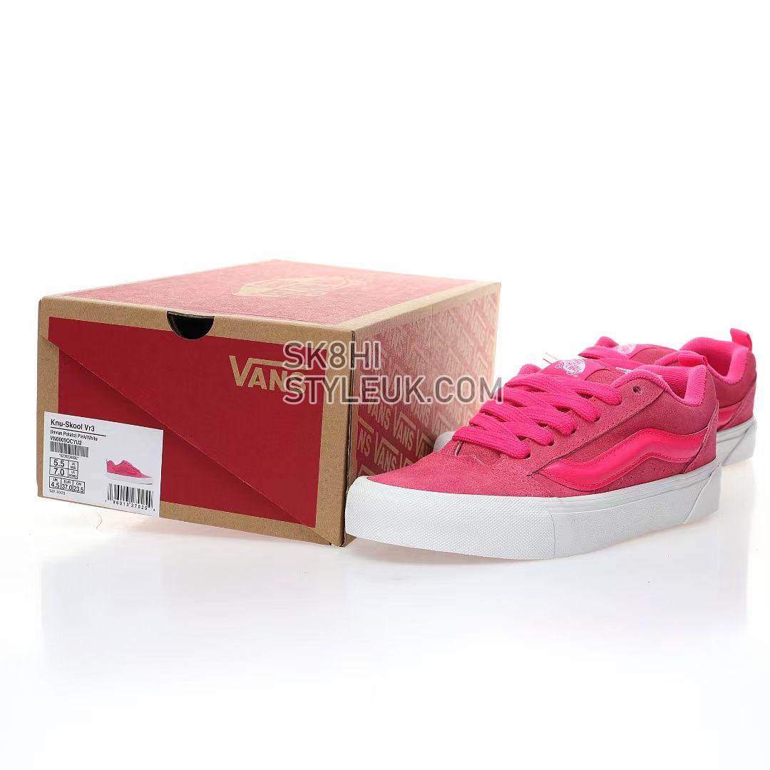 Vans Knu Skool Mens Womens - Pink Glo/Pink VN0009QCYU2 Shoes