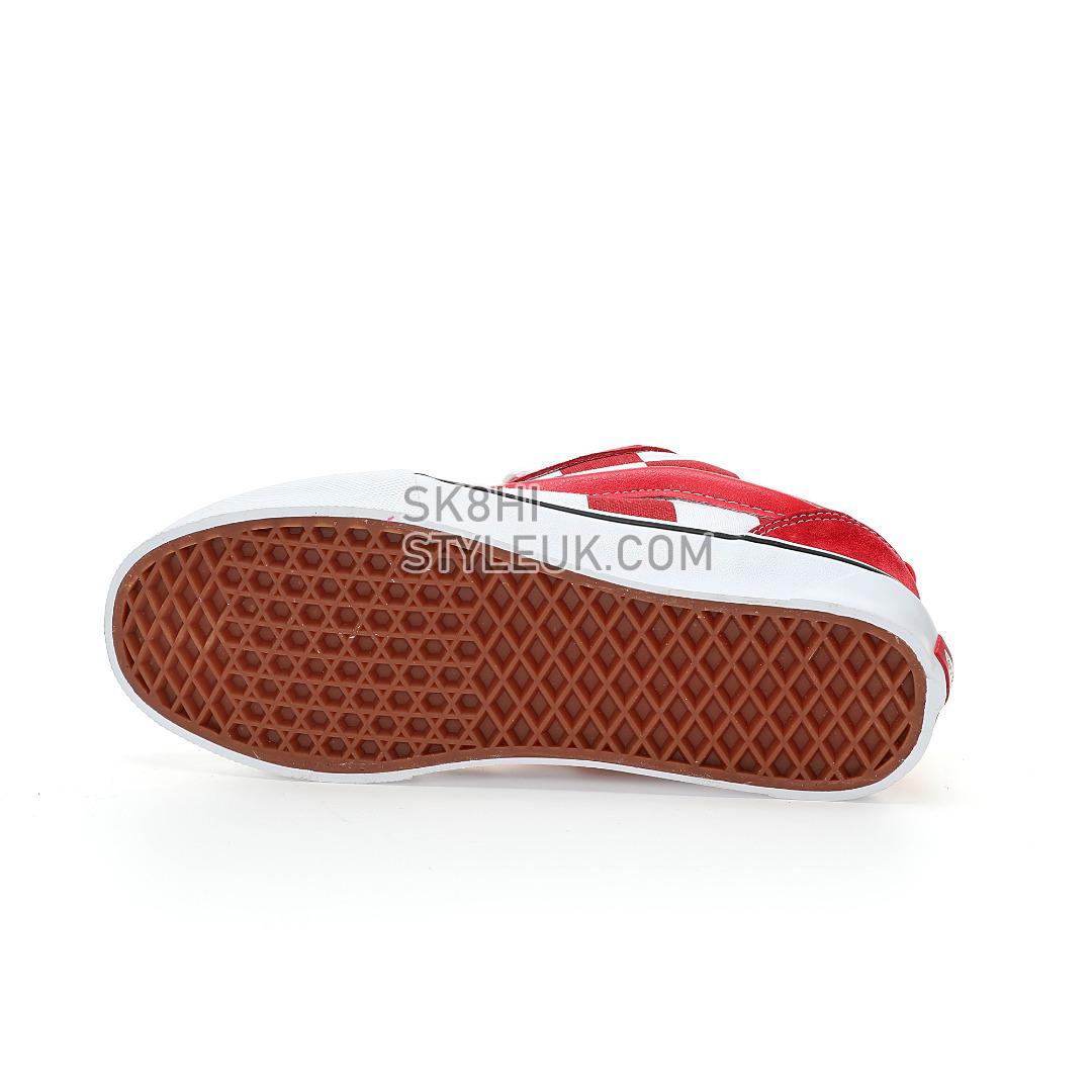 Vans Knu Skool Checkerboard Mens Womens - Mega Check Red/White VN0009QCRED Shoes