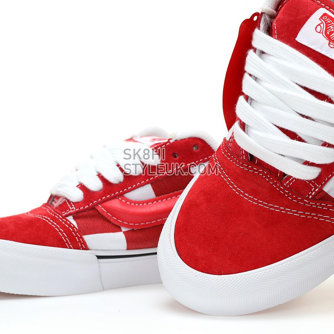 Vans Knu Skool Checkerboard Mens Womens - Mega Check Red/White VN0009QCRED Shoes