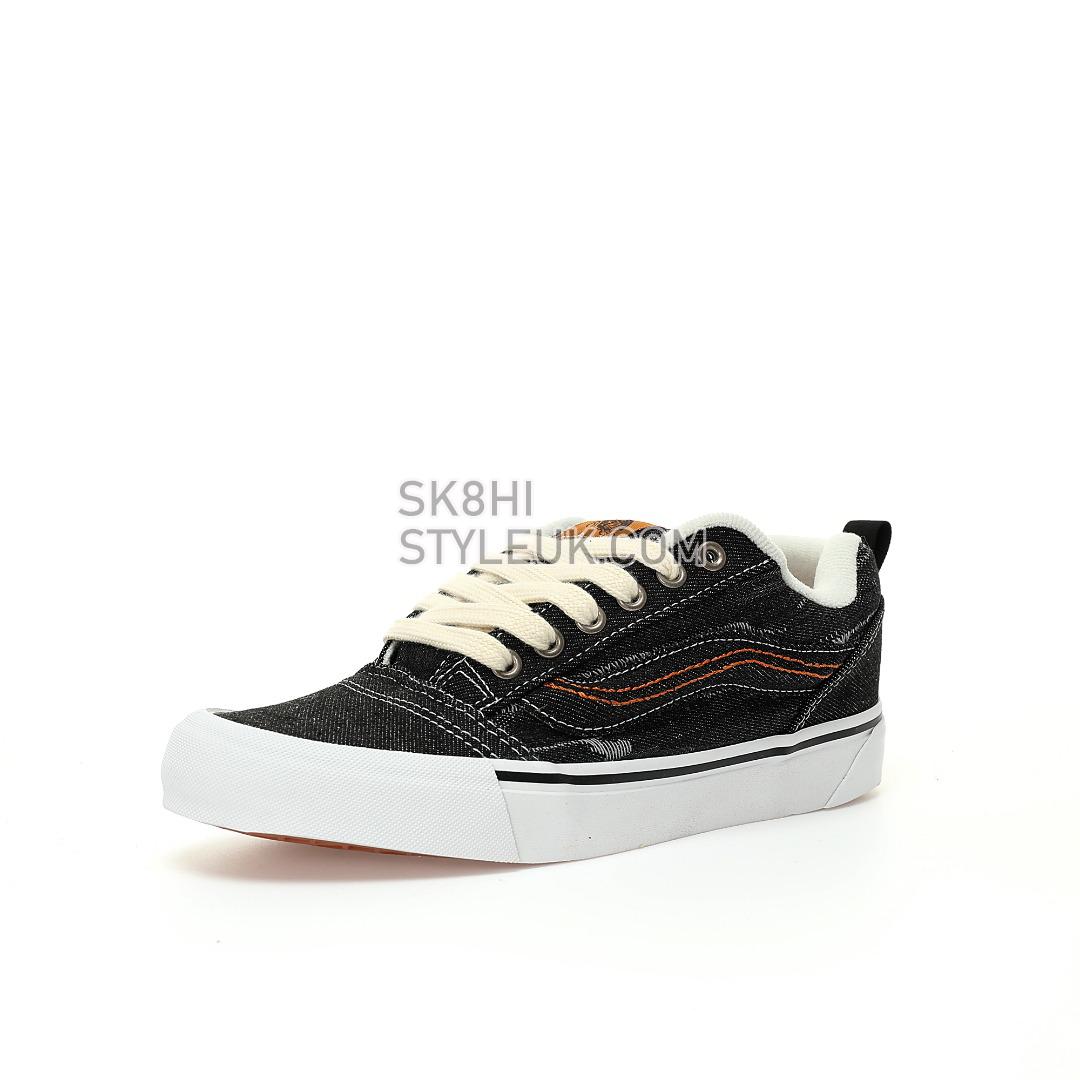 Vans Knu Skool Denim Mens Womens - Black/White VN0007QDBA5-1 Shoes