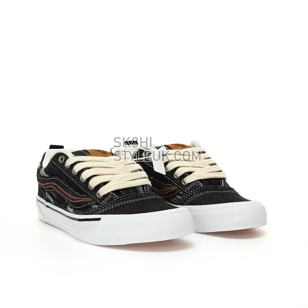 Vans Knu Skool Denim Mens Womens - Black/White VN0007QDBA5-1 Shoes