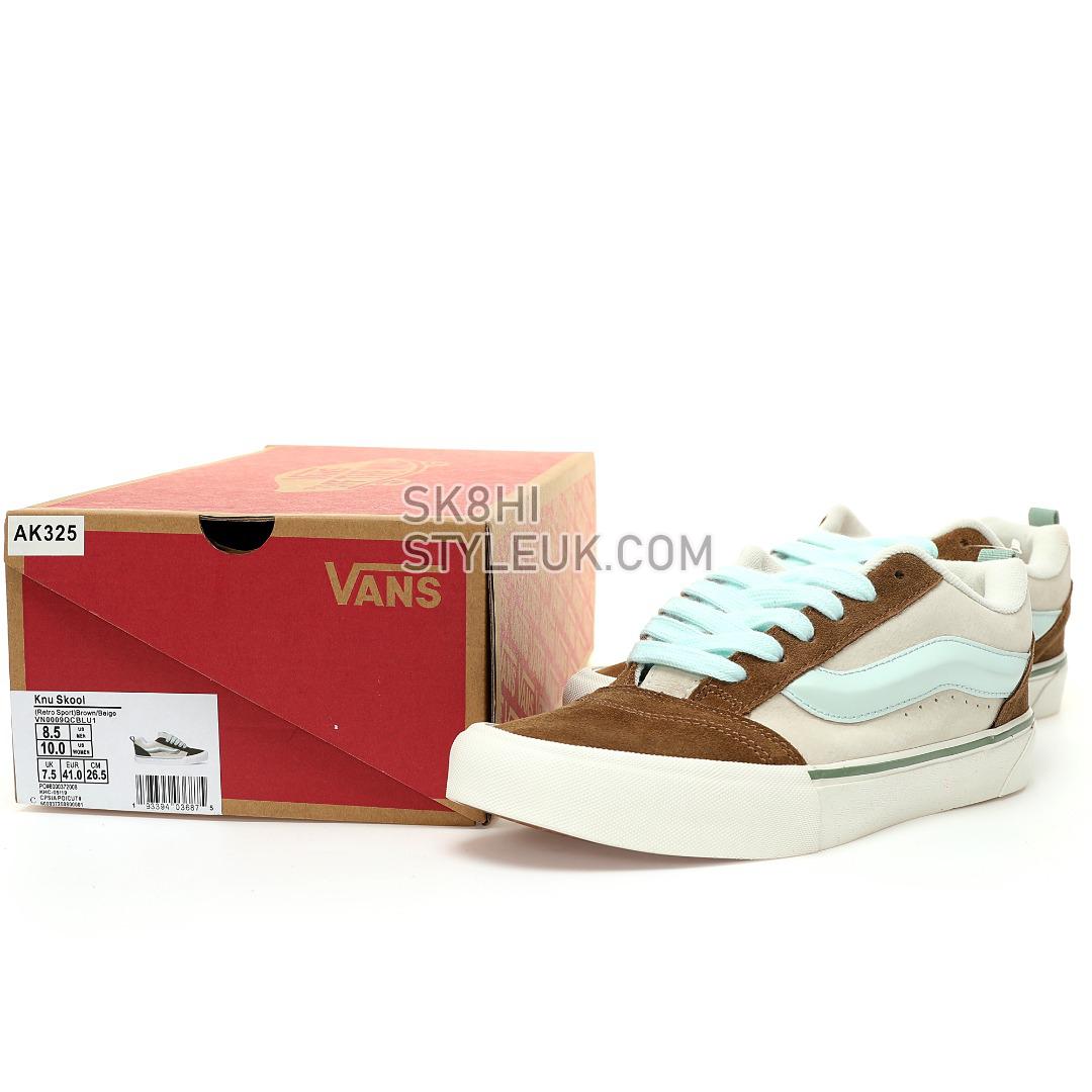 Vans Knu Skool Mens Womens - Tri Block Blue/Brown VN0009QCBLU Shoes