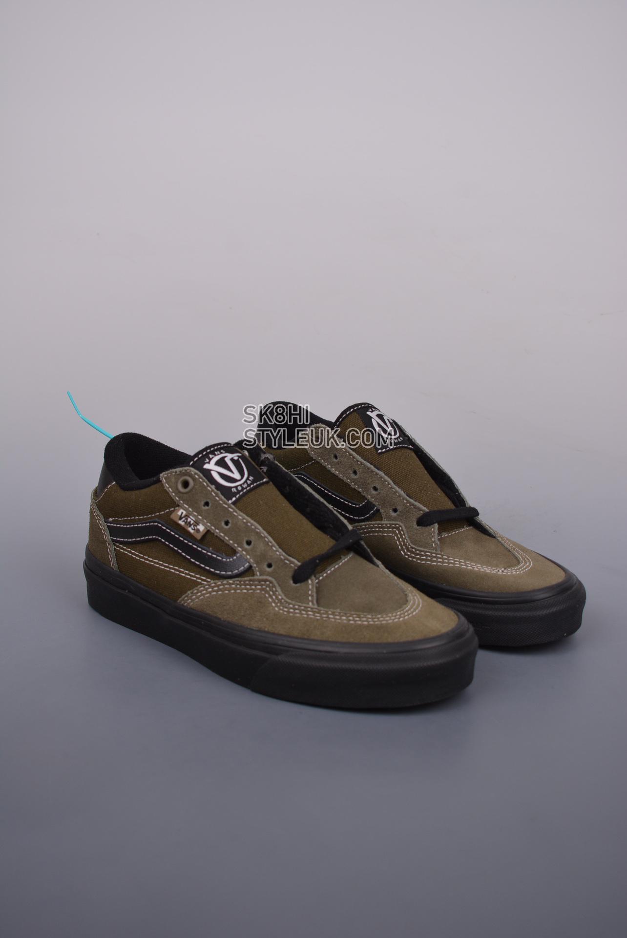 Vans Rowan Skateboard Mens Womens - Olive Green/Black VN0A5JICBIQ Shoes