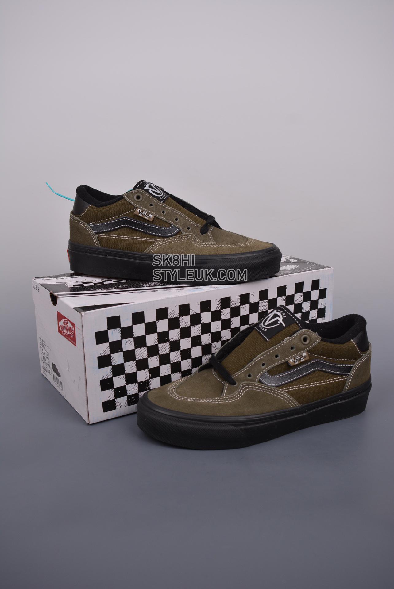 Vans Rowan Skateboard Mens Womens - Olive Green/Black VN0A5JICBIQ Shoes