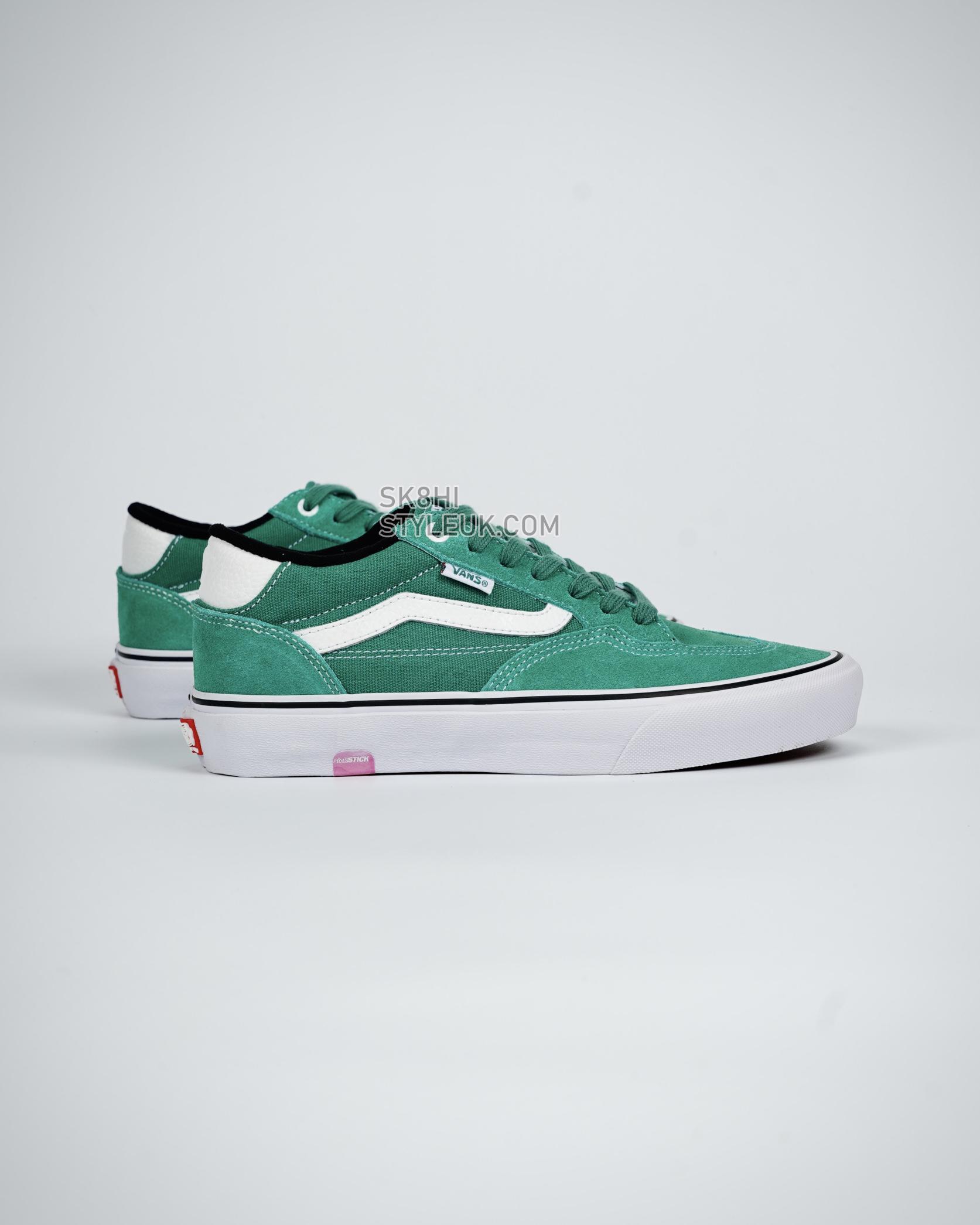 Vans Rowan Pro Mens Womens - Pine Green/White VN0A4TZC10M-1 Shoes