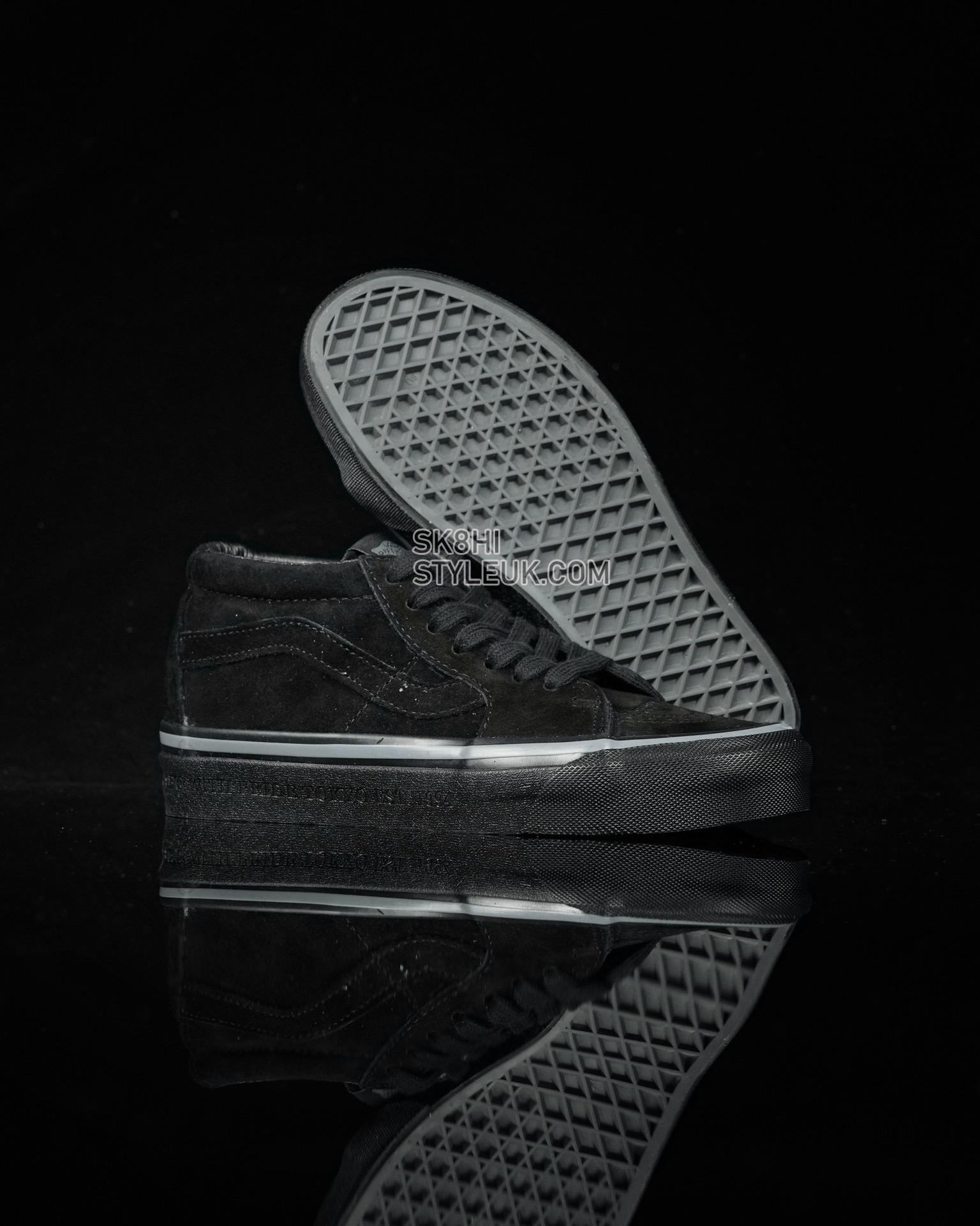 Vans x Neighborhood Sk8-Mid 83 DX NBHD Mens Womens - Black/Black NBHDSK8MDBLK Shoes