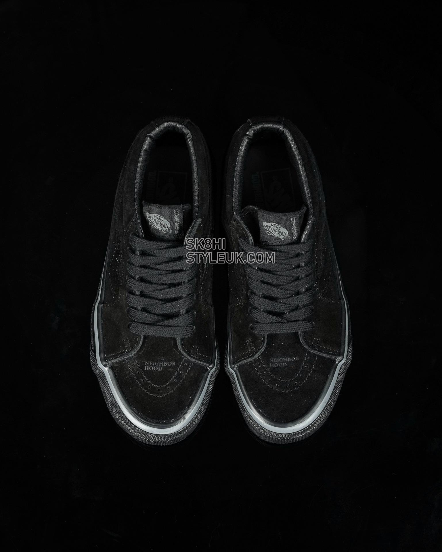 Vans x Neighborhood Sk8-Mid 83 DX NBHD Mens Womens - Black/Black NBHDSK8MDBLK Shoes