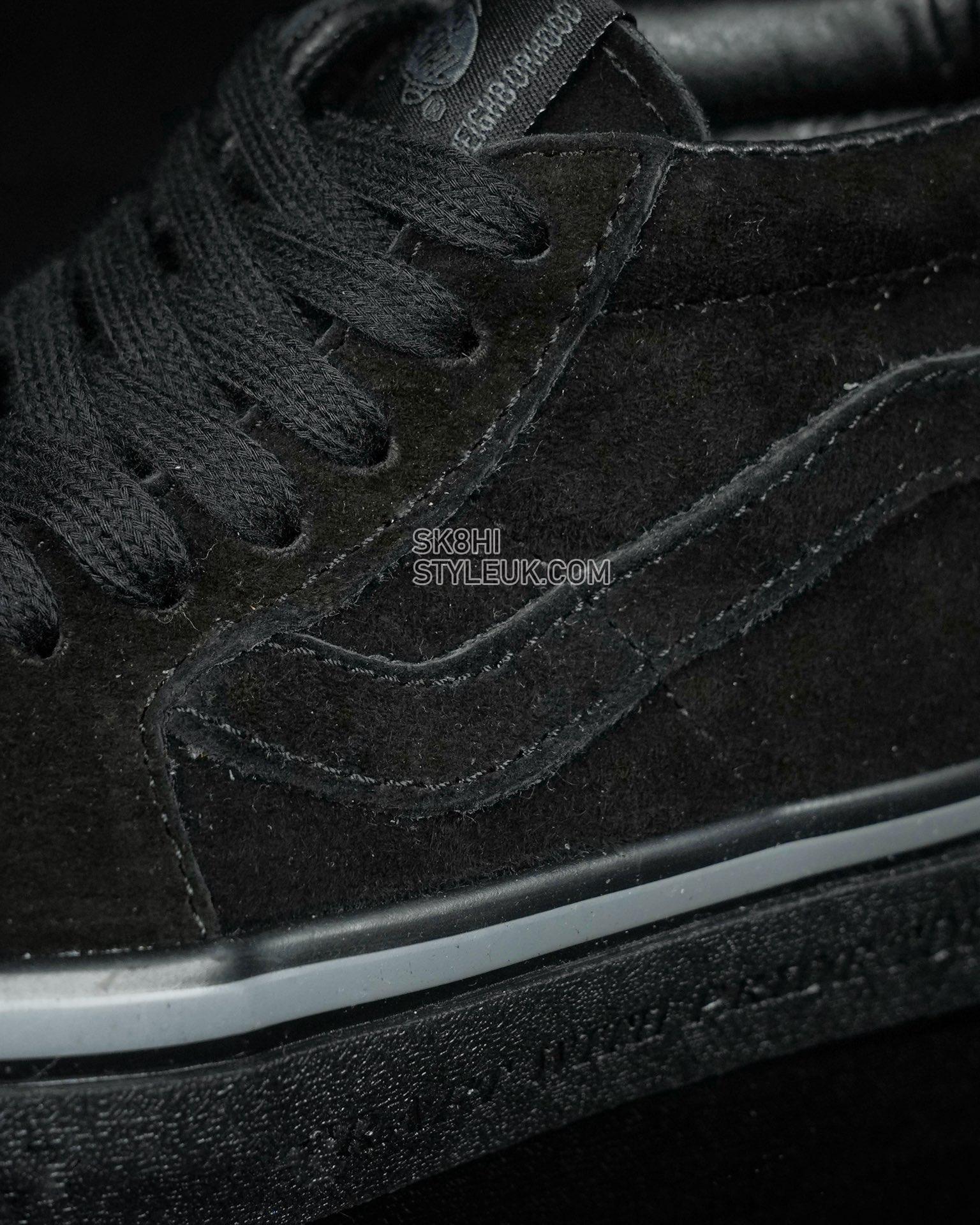 Vans x Neighborhood Sk8-Mid 83 DX NBHD Mens Womens - Black/Black NBHDSK8MDBLK Shoes