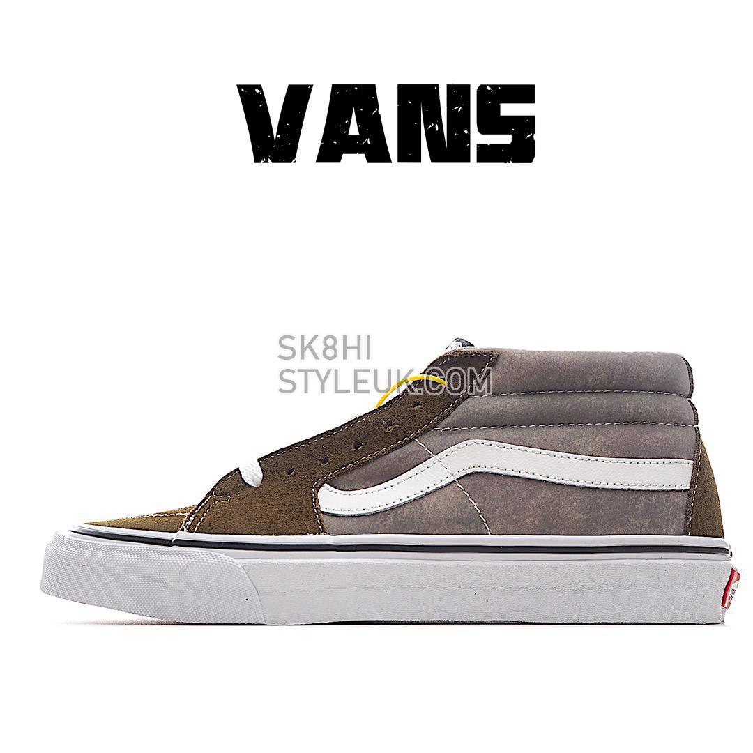 Vans Sk8-Mid Mens Womens - Brown/White VN0A7TNH2D7-1 Shoes