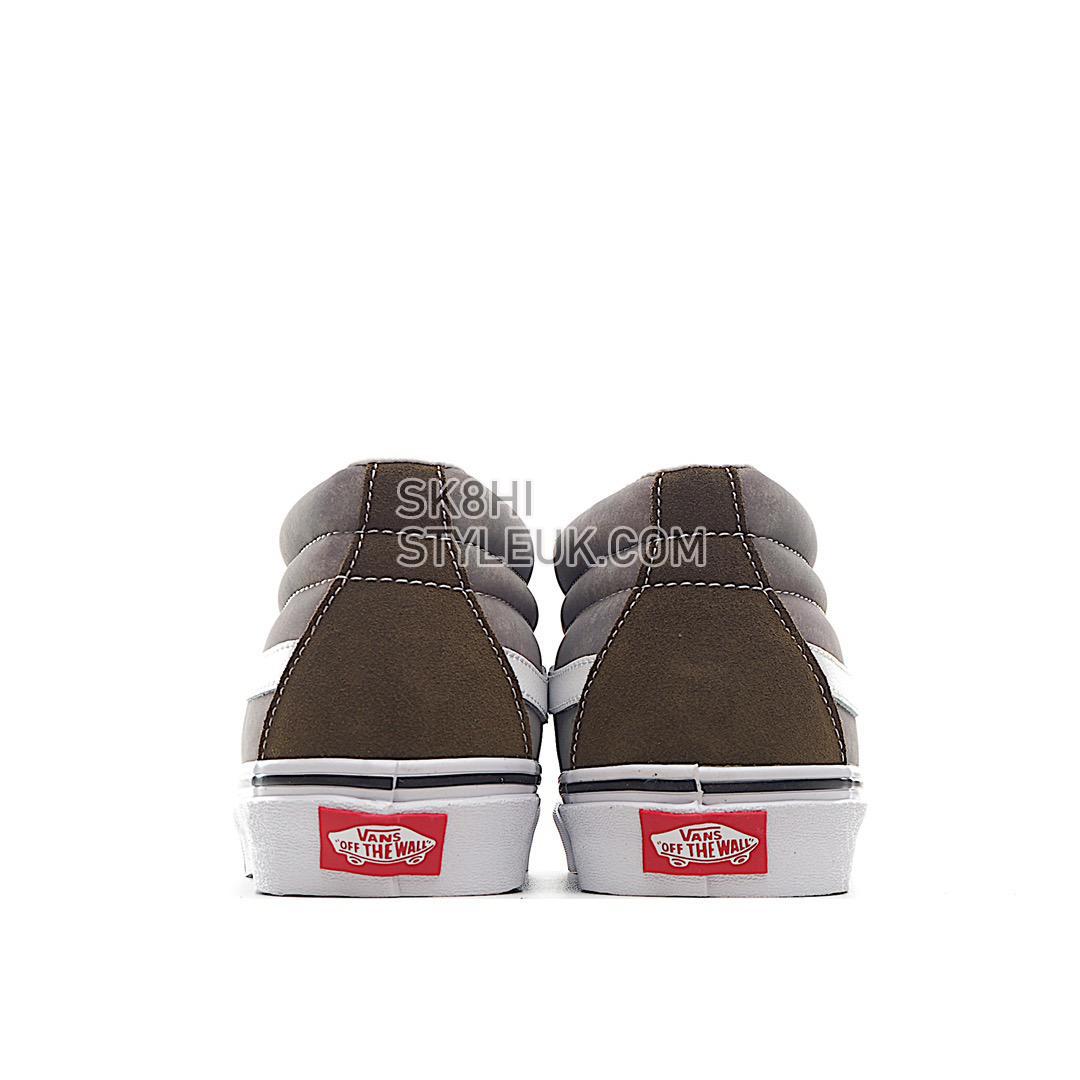 Vans Sk8-Mid Mens Womens - Brown/White VN0A7TNH2D7-1 Shoes