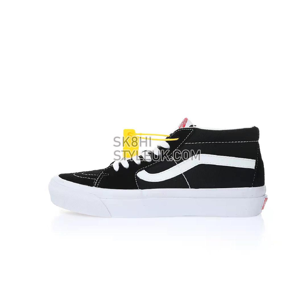 Vans Sk8-Mid Mens Womens - Black/White VN000CQQBA2-1 Shoes