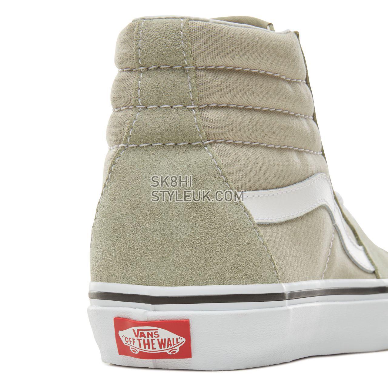 Vans Color Theory Sk8-Hi Classic (Unisex) Mens Womens - Desert Sage/True White VA38GEU62 Shoes