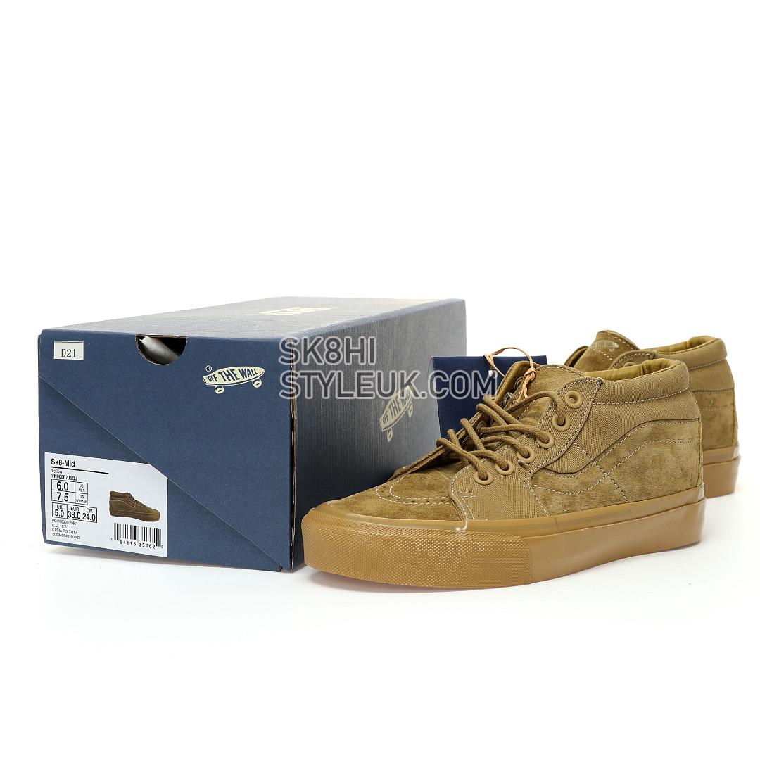 Vans Sk8-Mid Reissue 83 MG TDC Antelope Mens Womens - Brown/Yellow VN000E7J5QJ Shoes