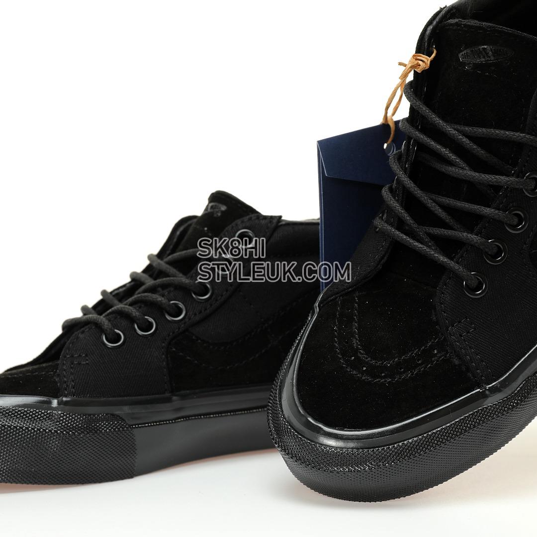 Vans Sk8-Mid Reissue 83 MG TDC Black Mens Womens - Black/Black VN000E7JCJI Shoes