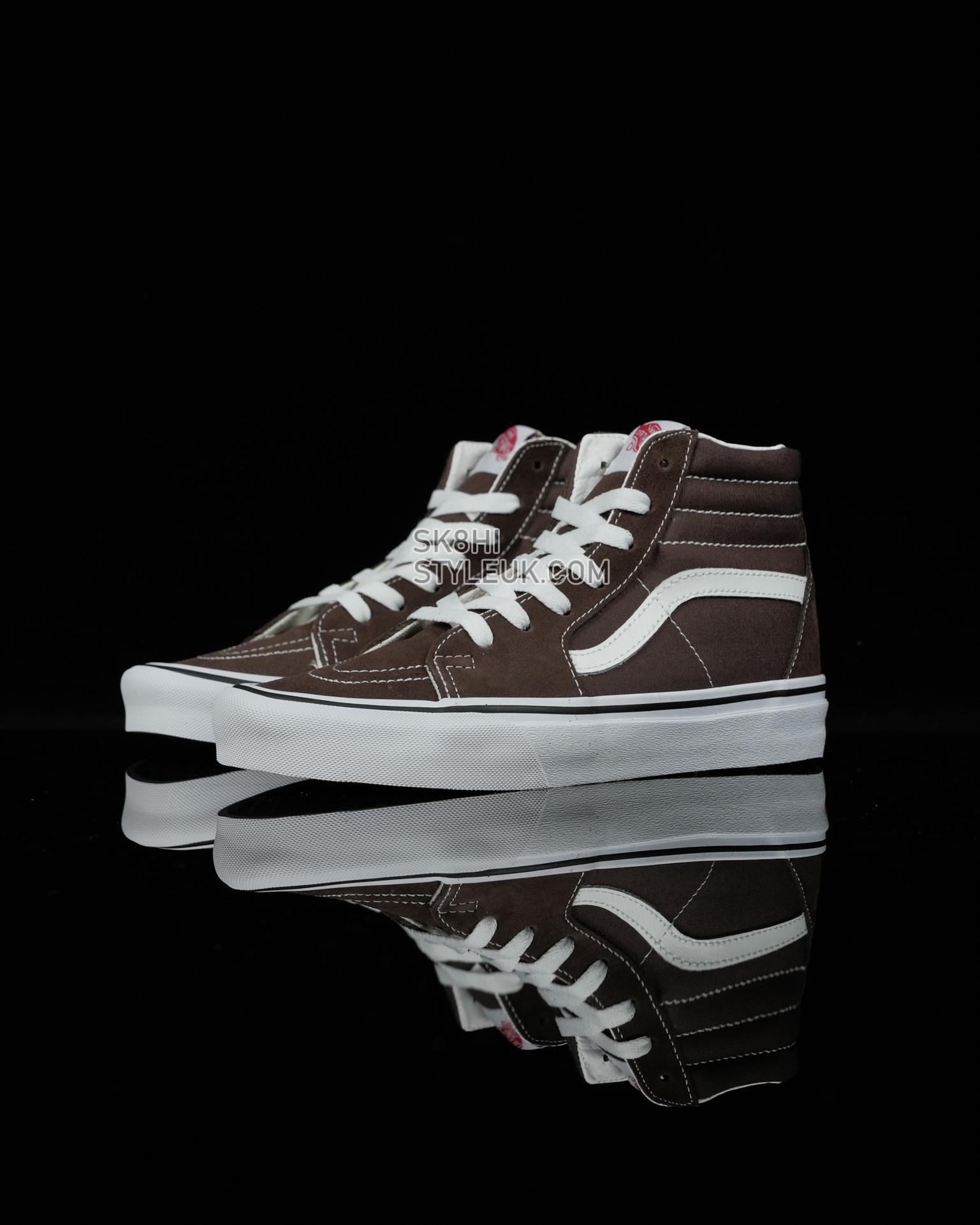 Vans Sk8-Hi Mens Womens - Brown/White VN0A38GEU5Z-1 Shoes