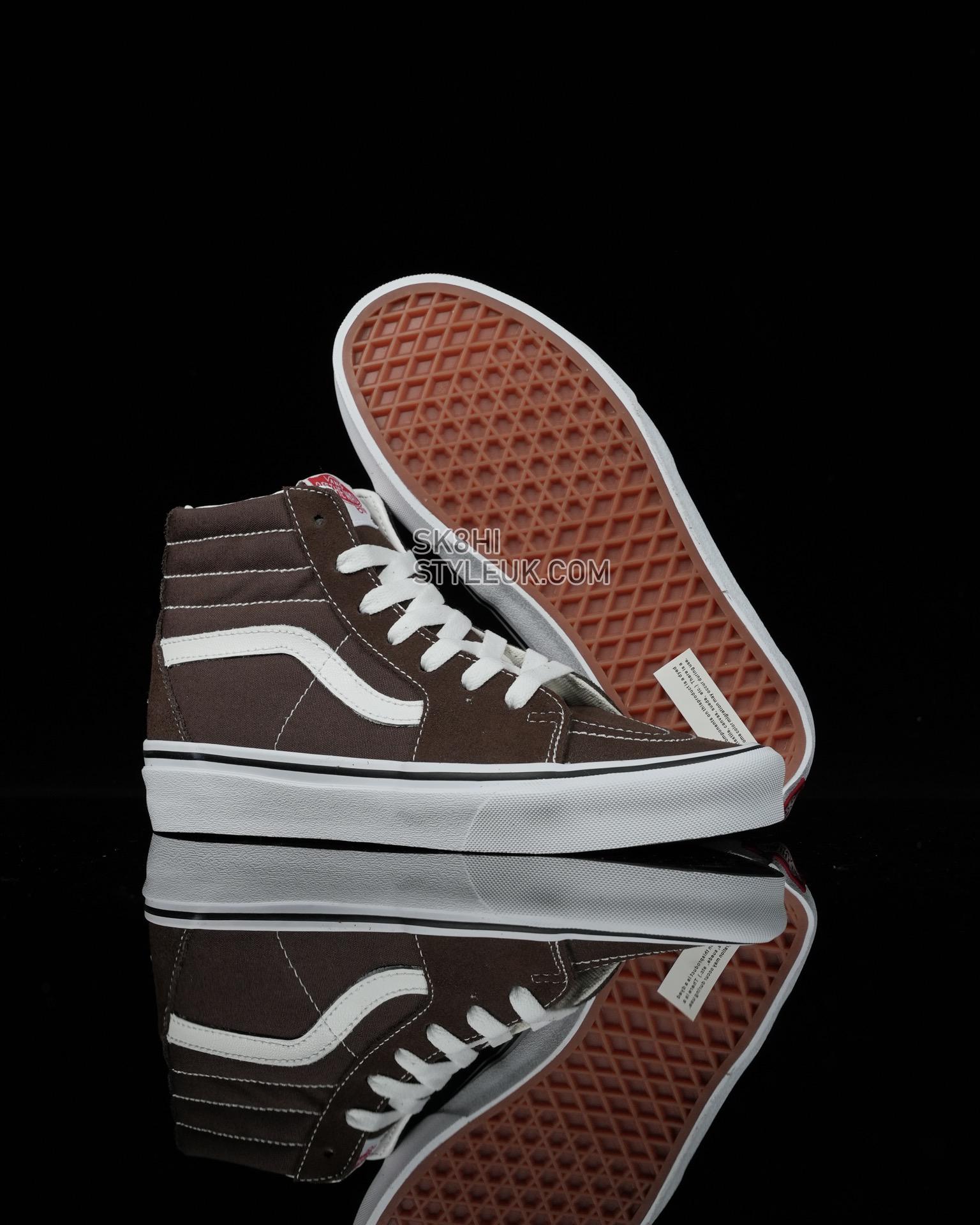 Vans Sk8-Hi Mens Womens - Brown/White VN0A38GEU5Z-1 Shoes