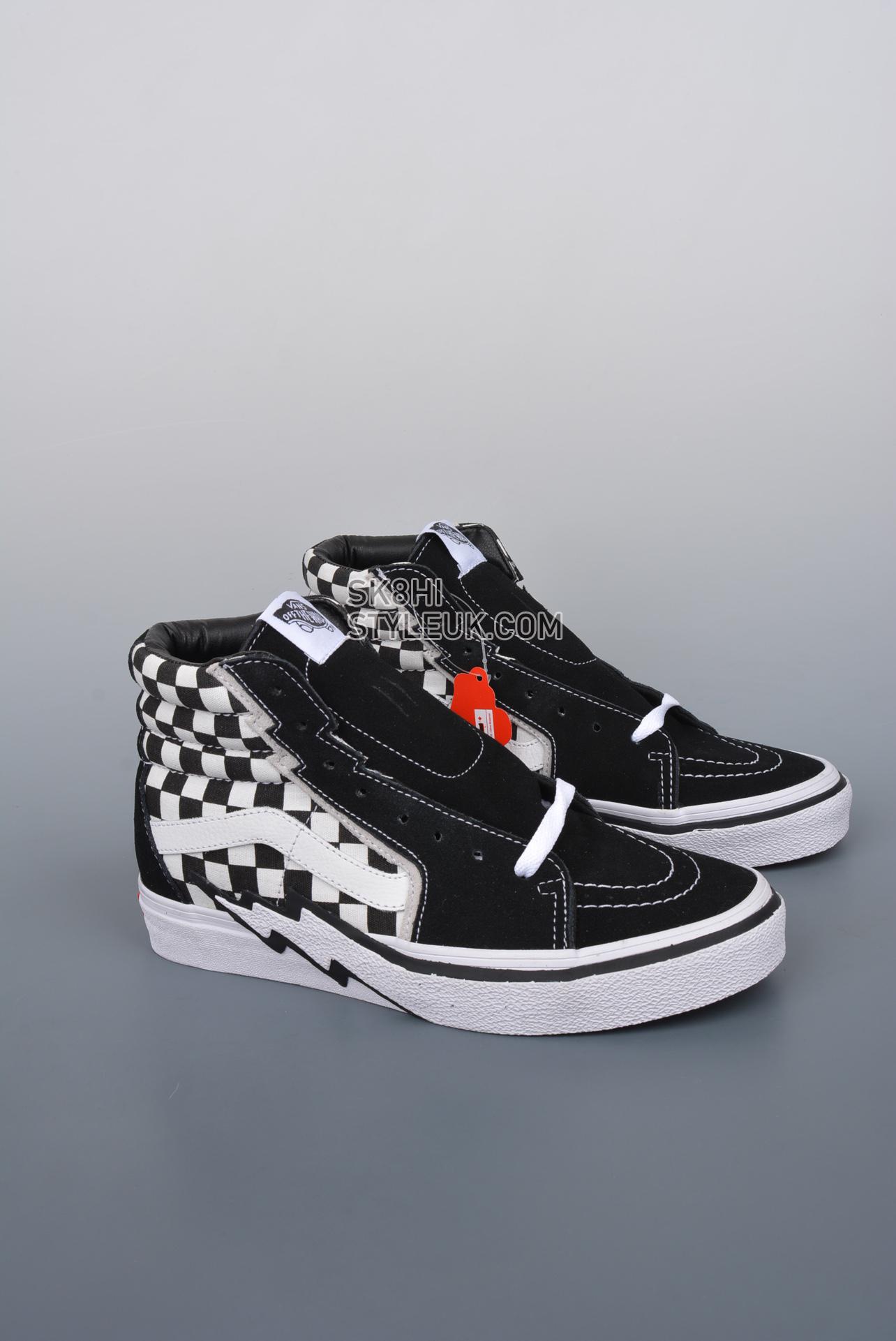 Vans SK8-Hi Bolt Checkerboard Mens Womens - Black/White VN0A5JIVA04 Shoes