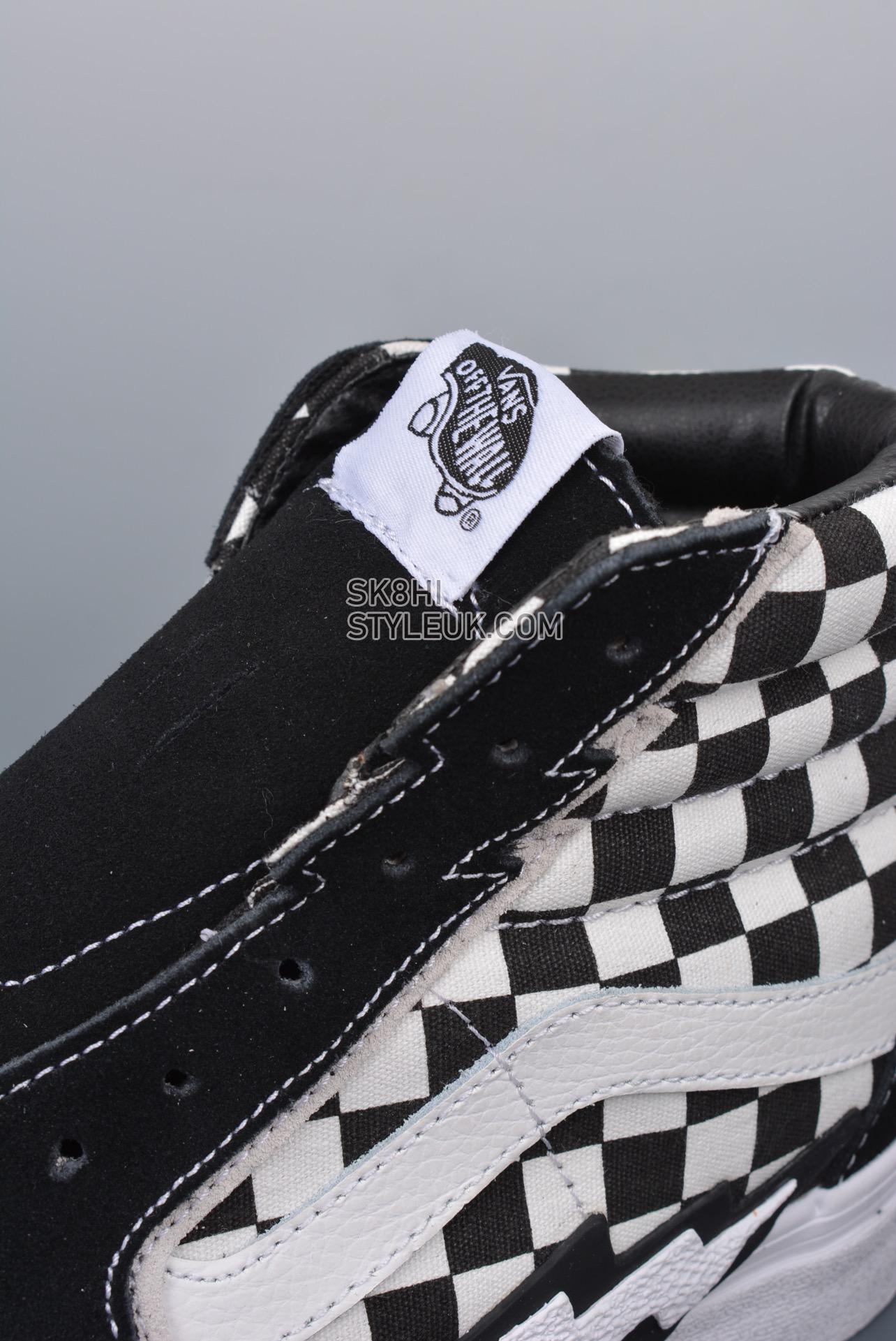 Vans SK8-Hi Bolt Checkerboard Mens Womens - Black/White VN0A5JIVA04 Shoes